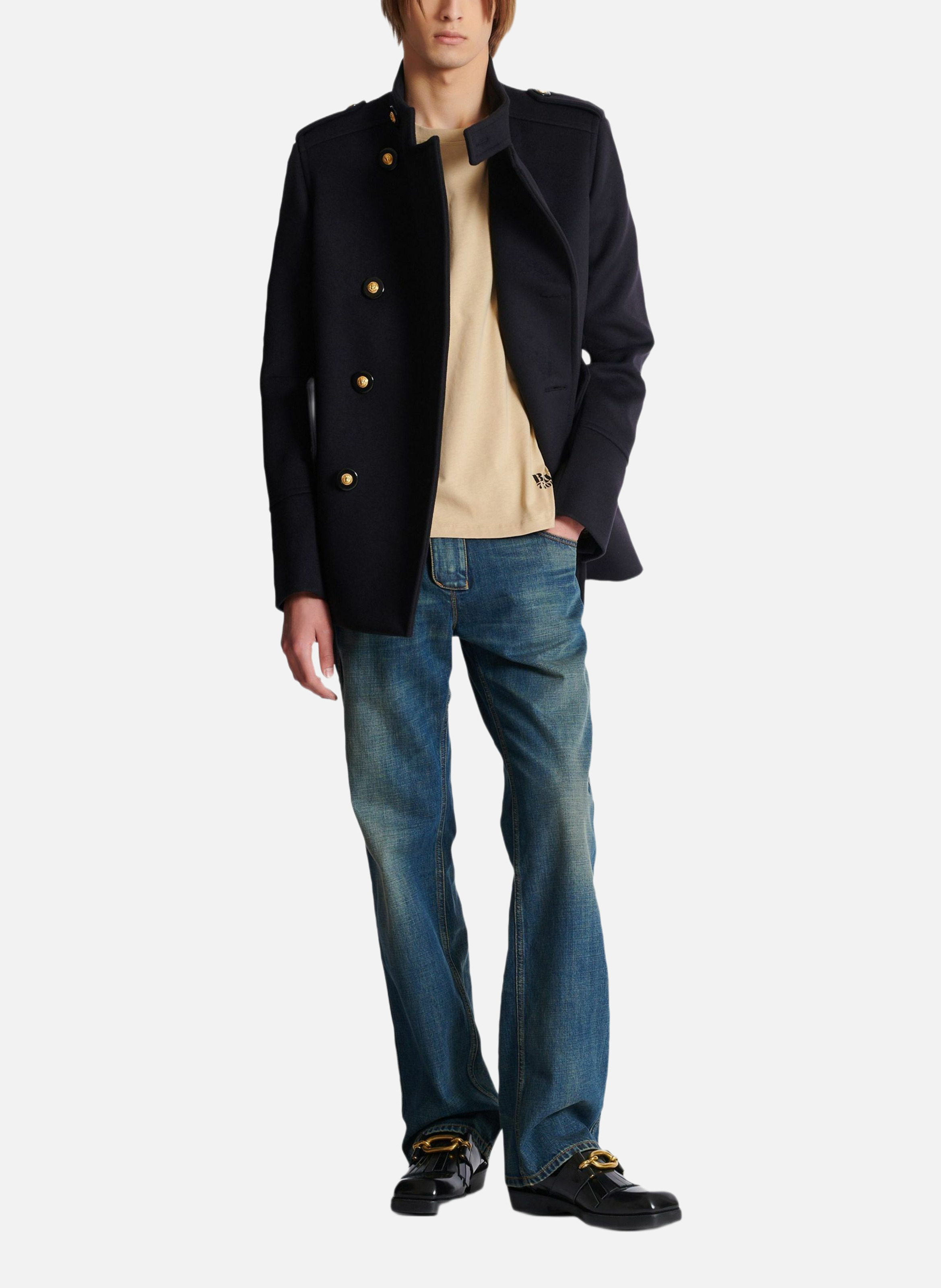 T-shirt imprimé small balmain stamp BALMAIN Beige