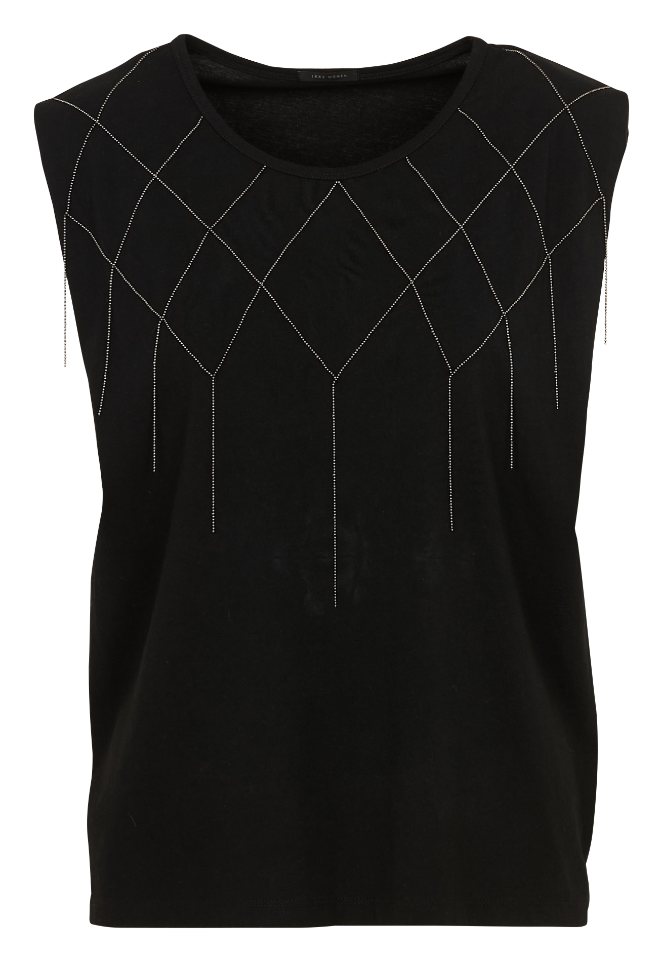 Tee-shirt col rond en coton IKKS Noir