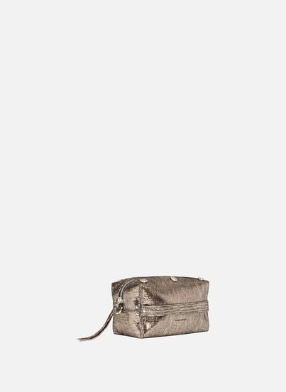 Trousse Lucky en cuir métallisé  JÉRÔME DREYFUSS Trousse Lucky en cuir métallisé  JÉRÔME DREYFUSS