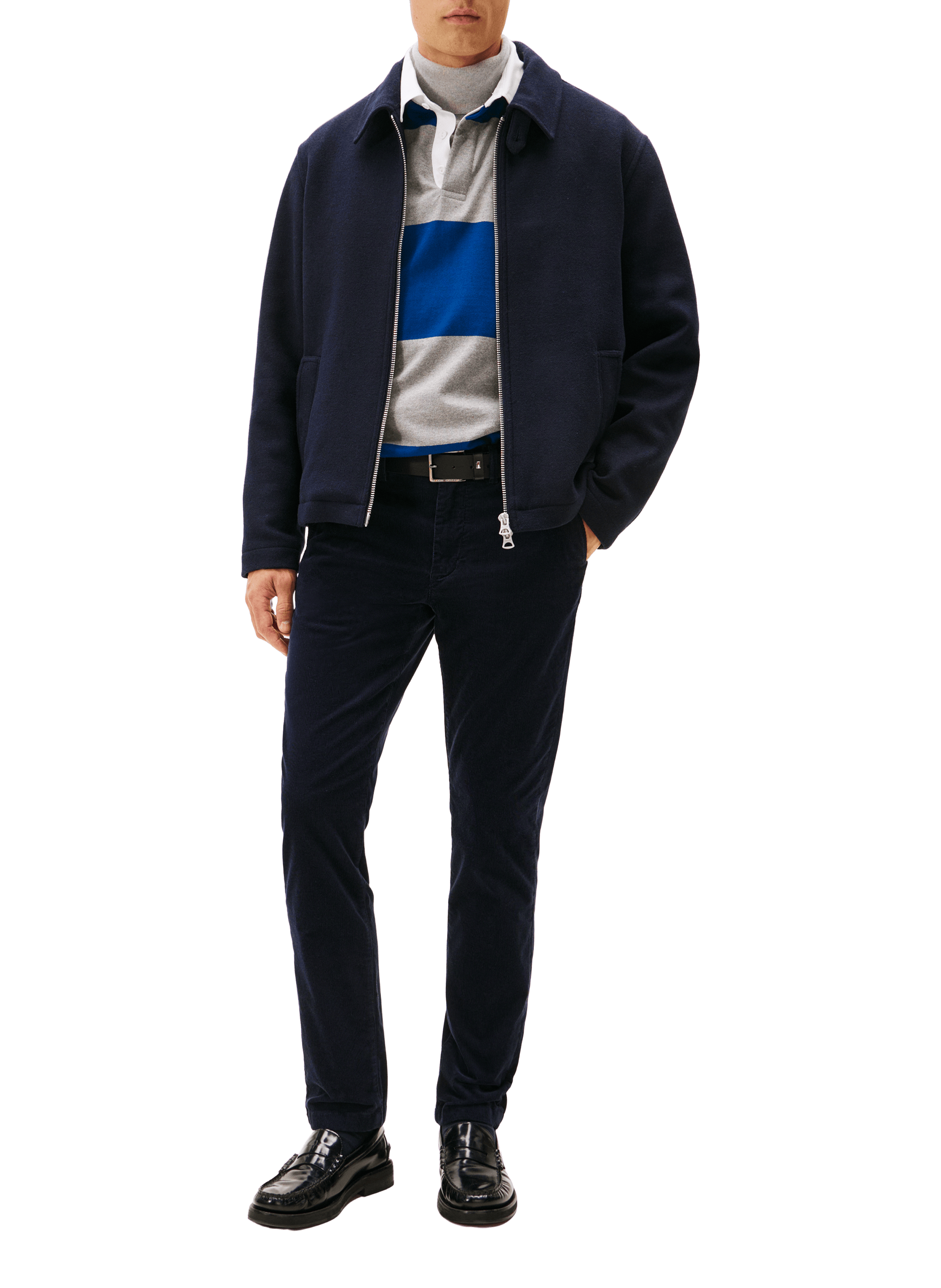 Corduroy chinos TOMMY HILFIGER Blue