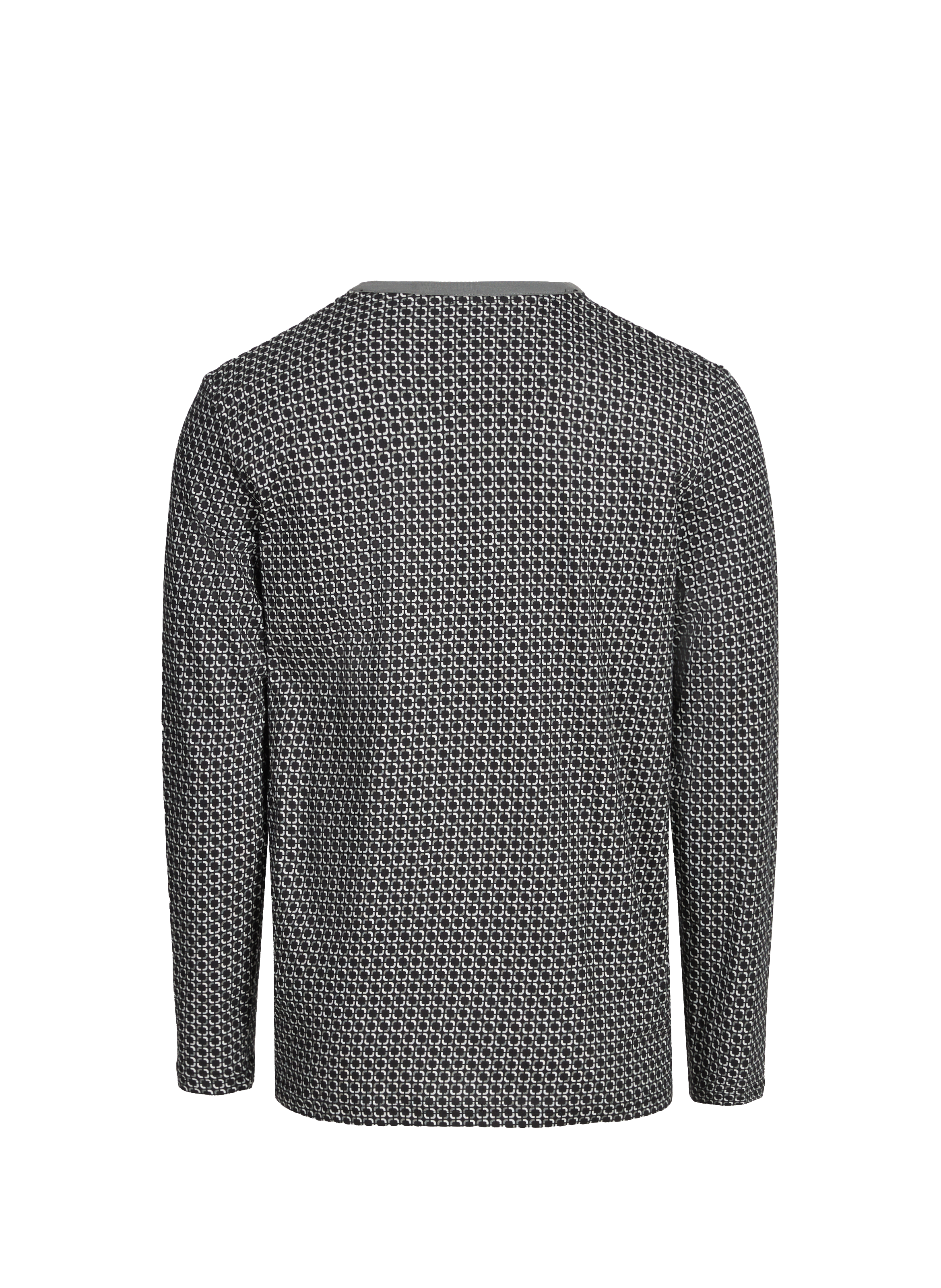 Pyjama long imprimé en coton HOM Gris