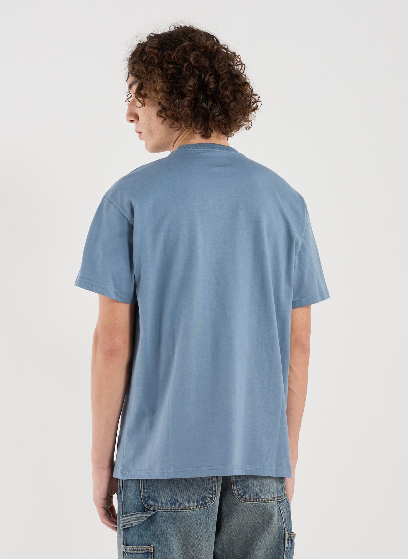Straight-fit cotton T-shirt CARHARTT WIP Blue