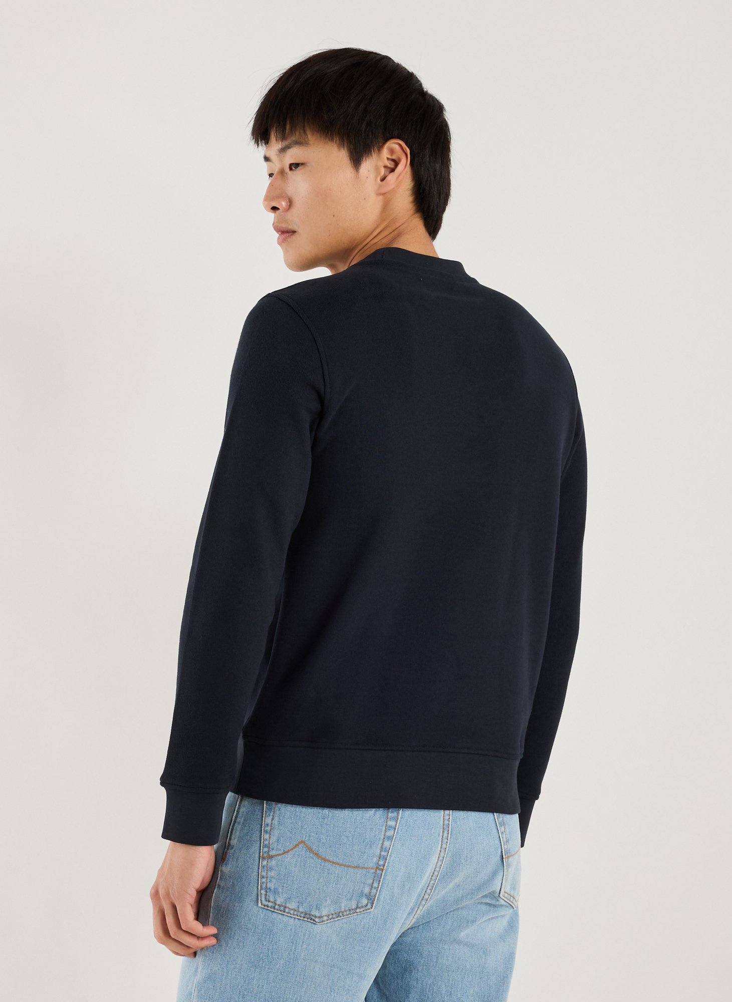 Sweatshirt en coton mélangé K-WAY Bleu