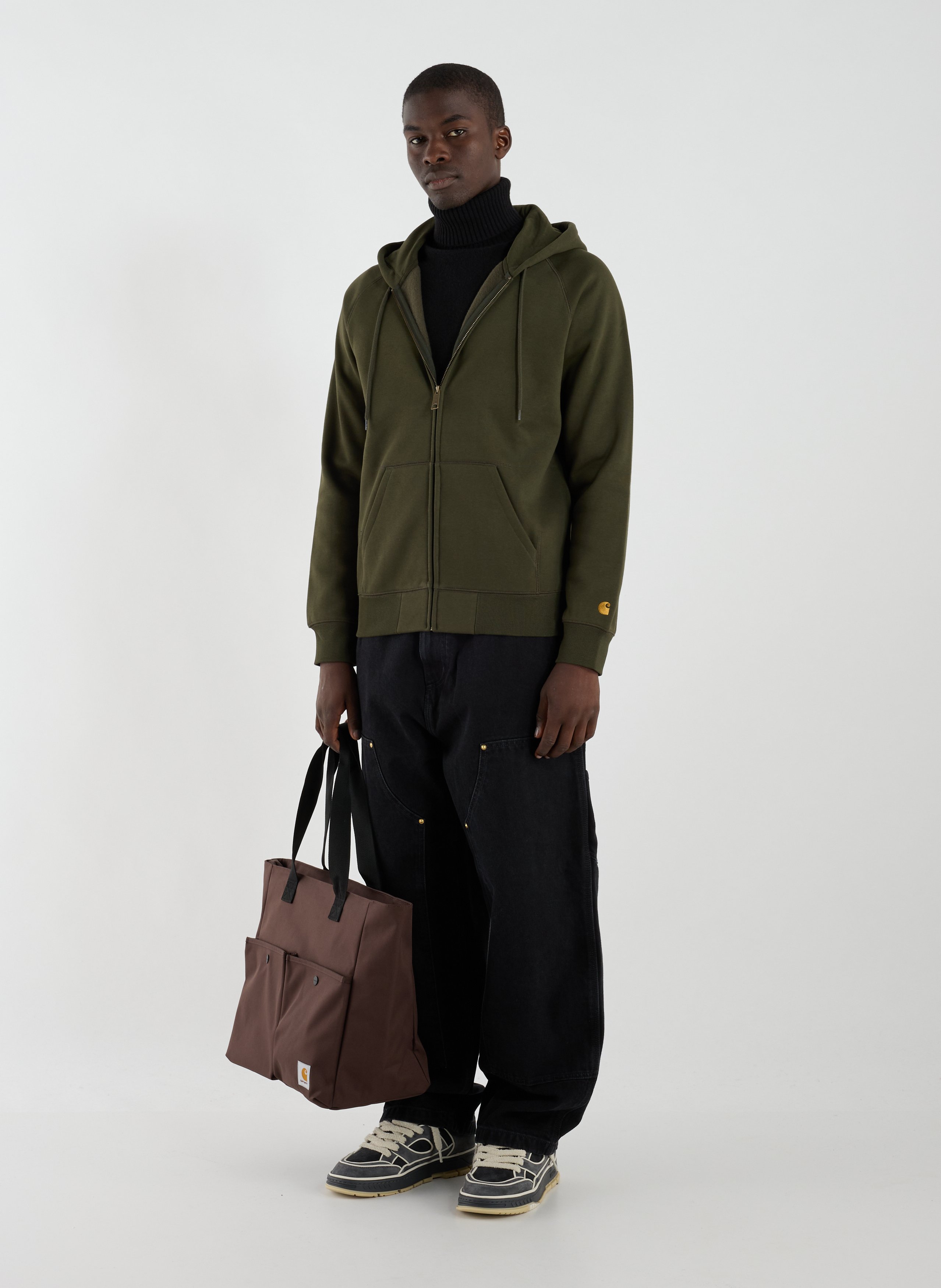 Sac cabas zippé CARHARTT WIP Marron