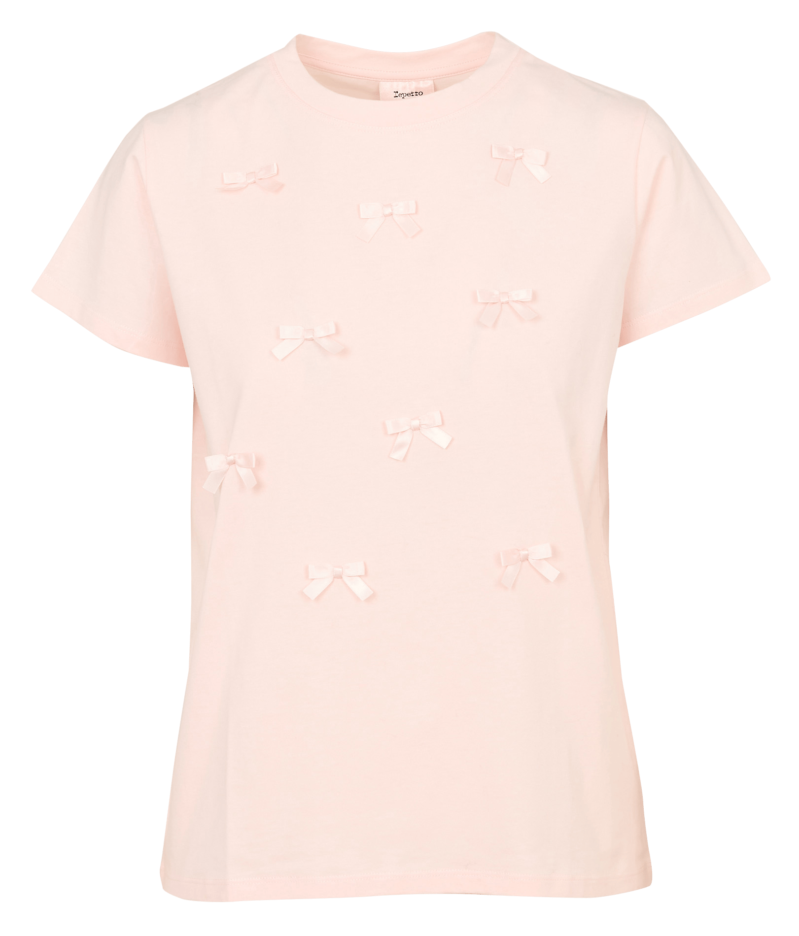 Tee-shirt col rond en coton bio Rose