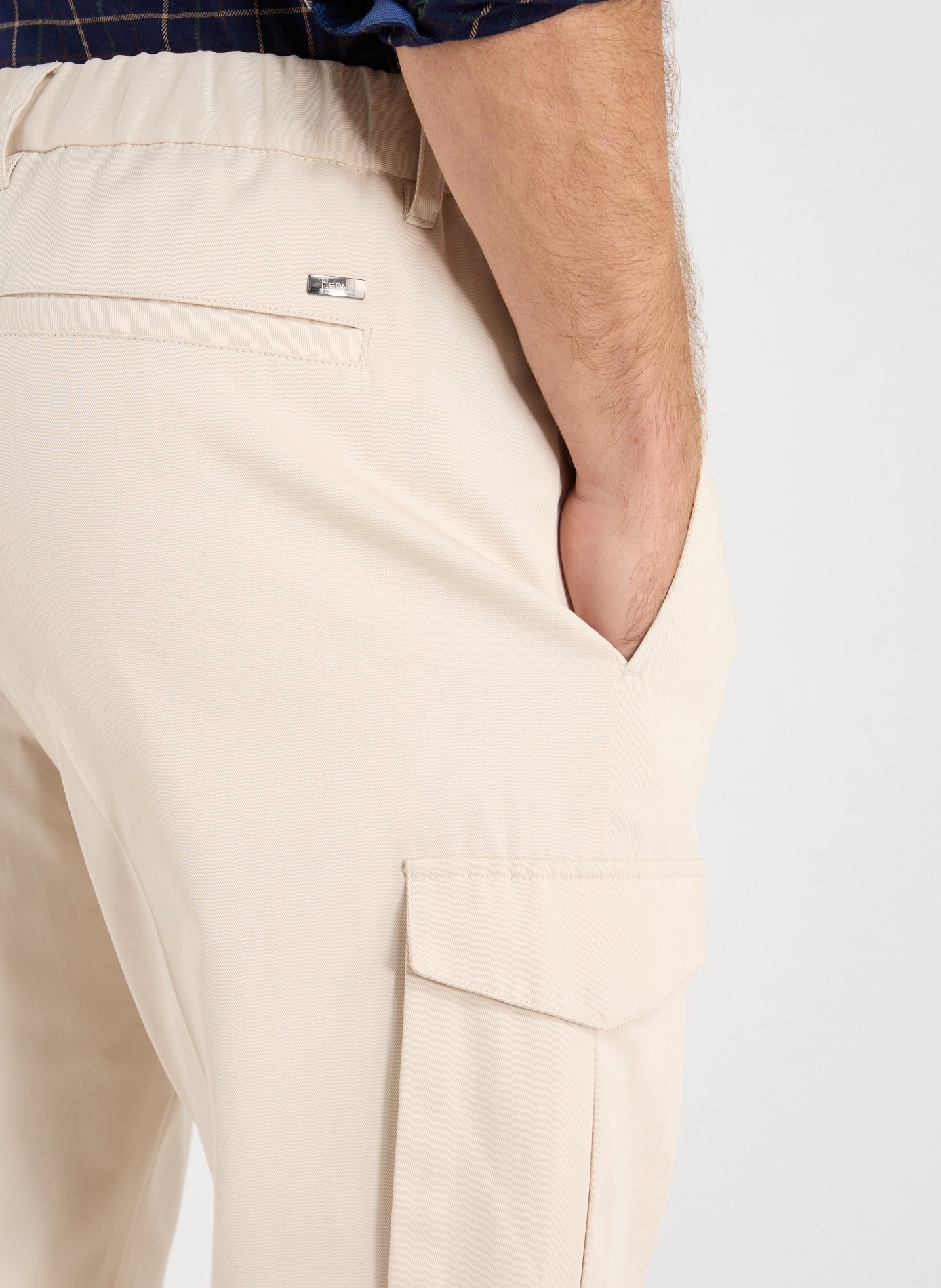 Cotton Cargo Pants HERNO White