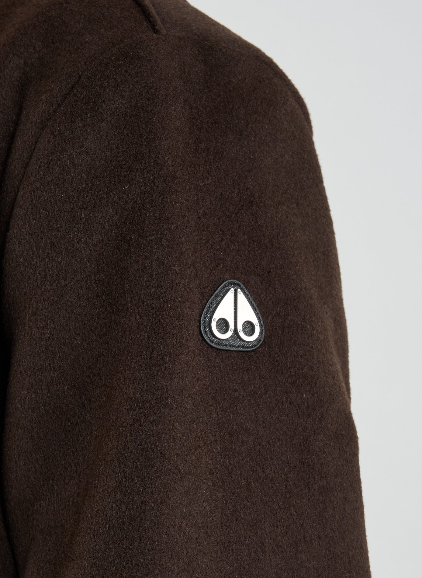 Oversized wool blend parka MOOSE KNUCKLES Brown