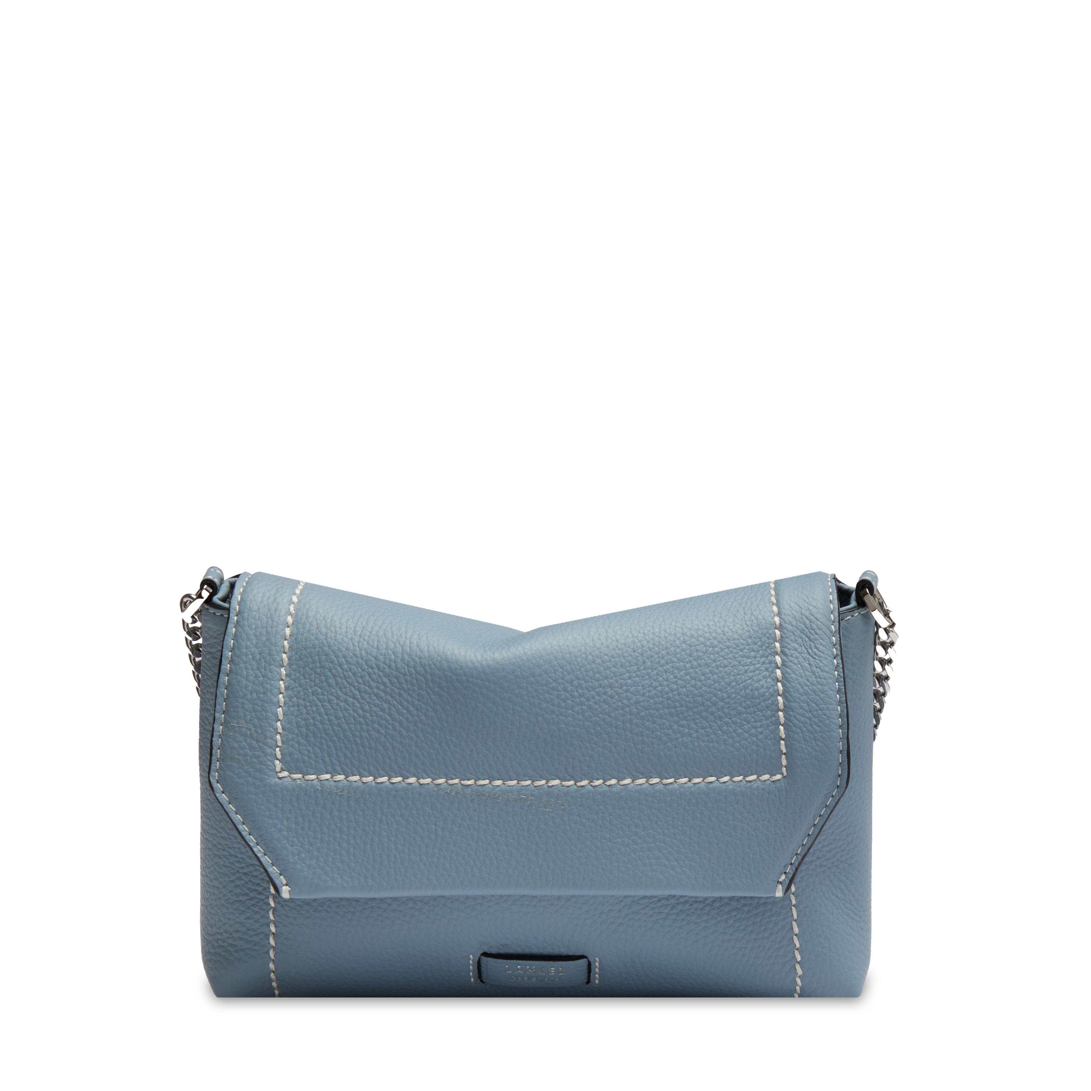 Mini sac rabat ninon soft de lancel en cuir LANCEL Bleu
