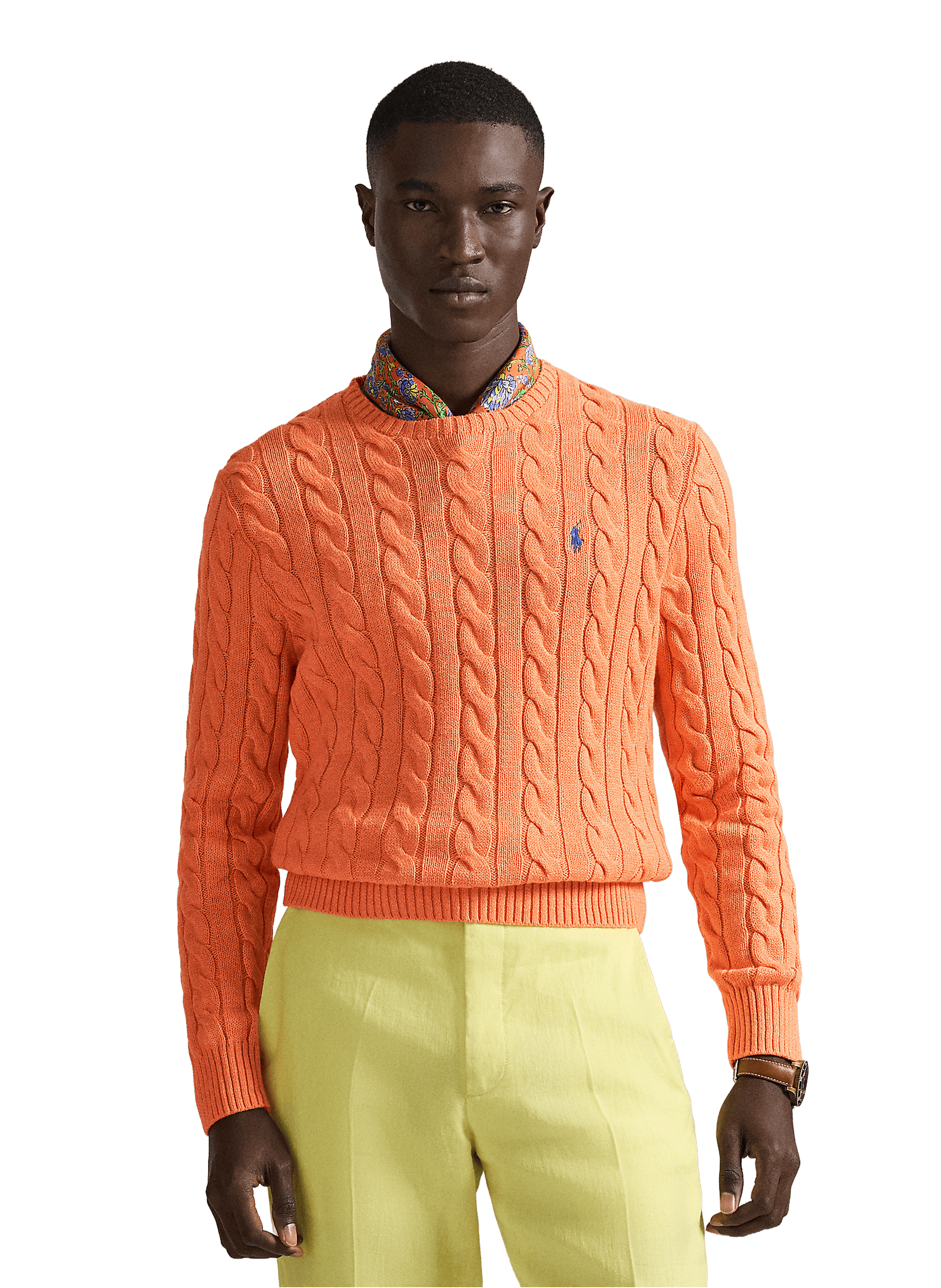 Cable knit jumper POLO RALPH LAUREN Orange
