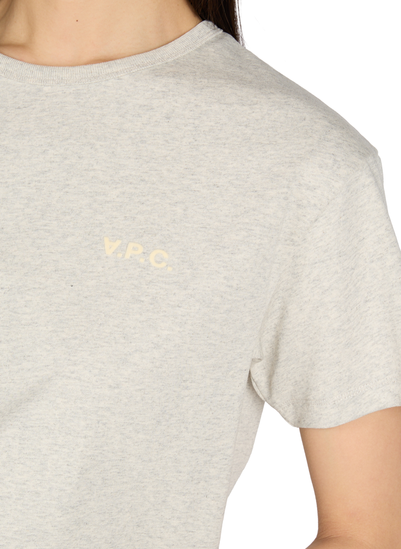 Classic Cotton T-Shirt A.P.C. Beige