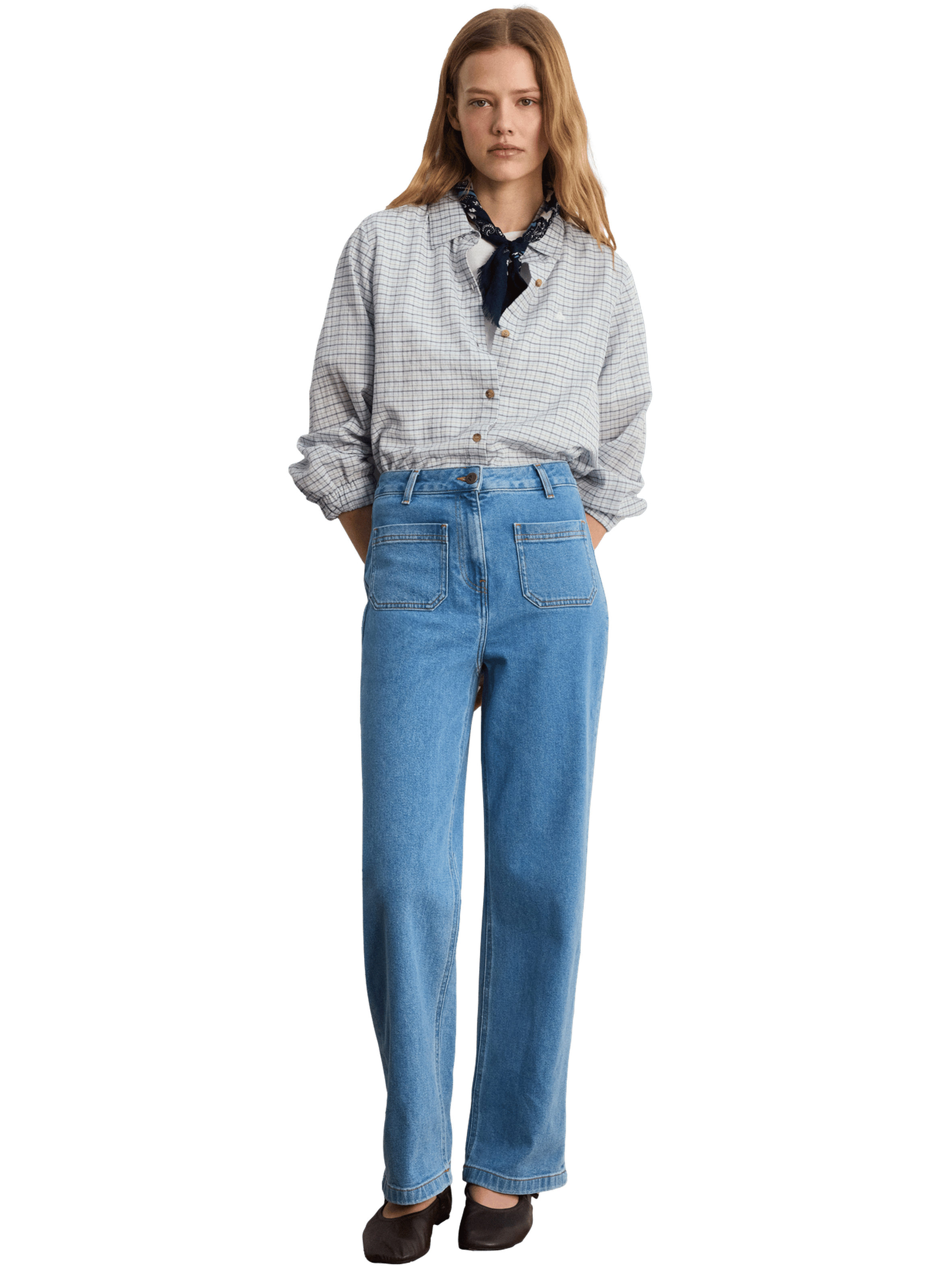 Jean droit à poches - bayael PABLO Bleu