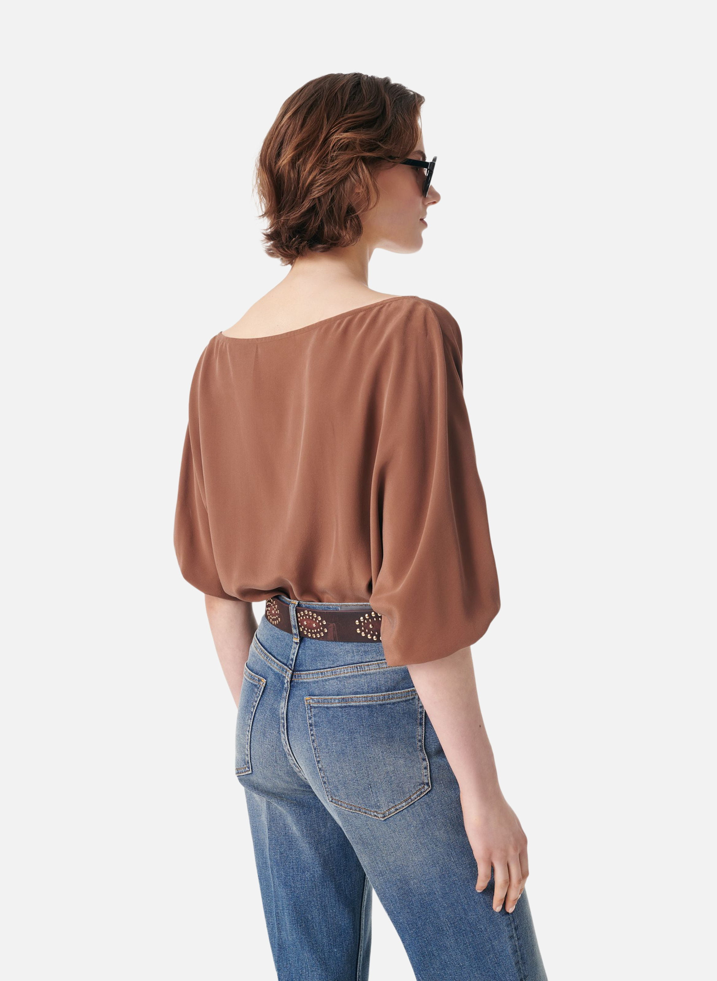 Blouse gul VANESSA BRUNO Marron