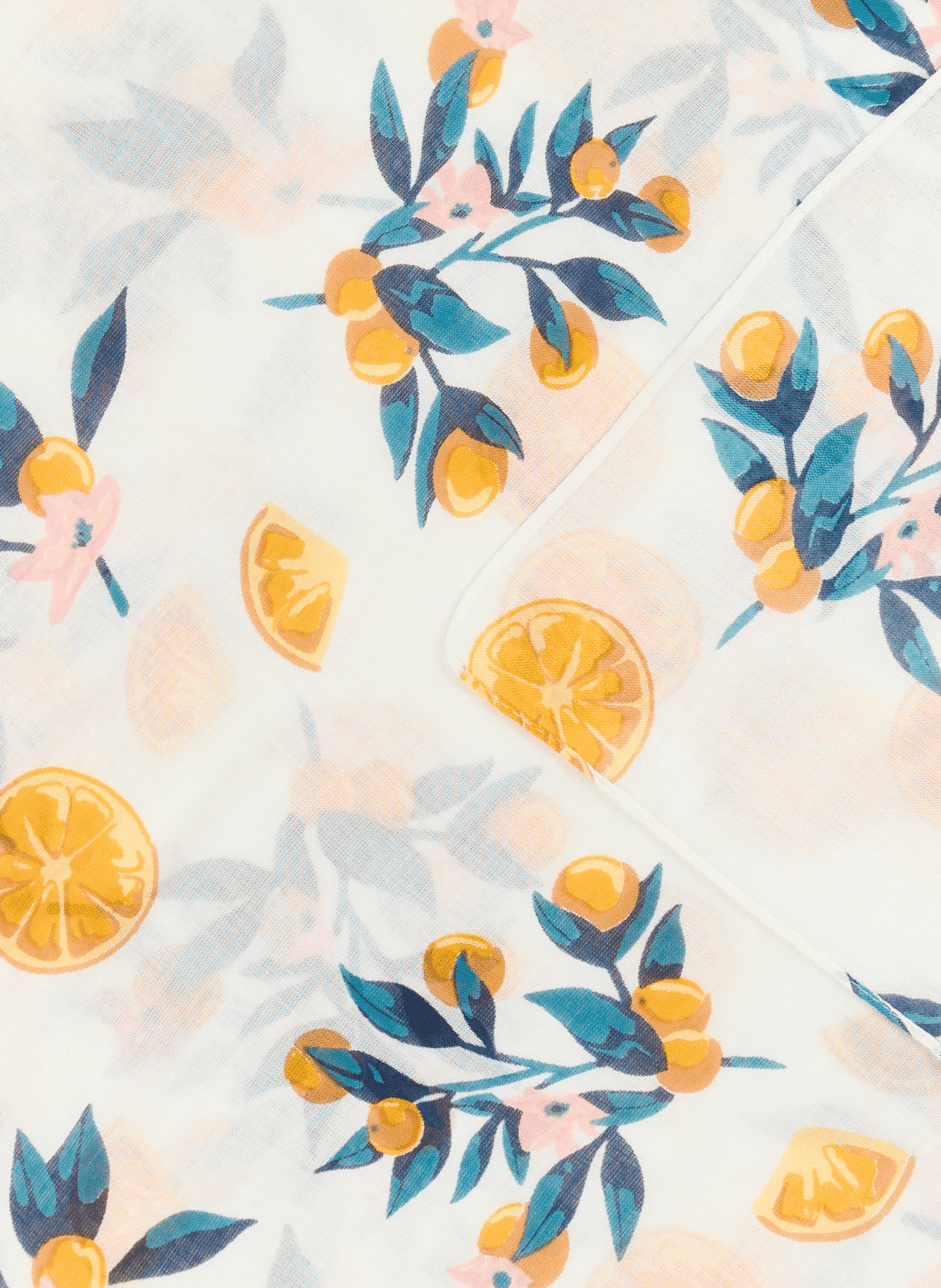 Etole voile imprimée citron AU PRINTEMPS PARIS Jaune