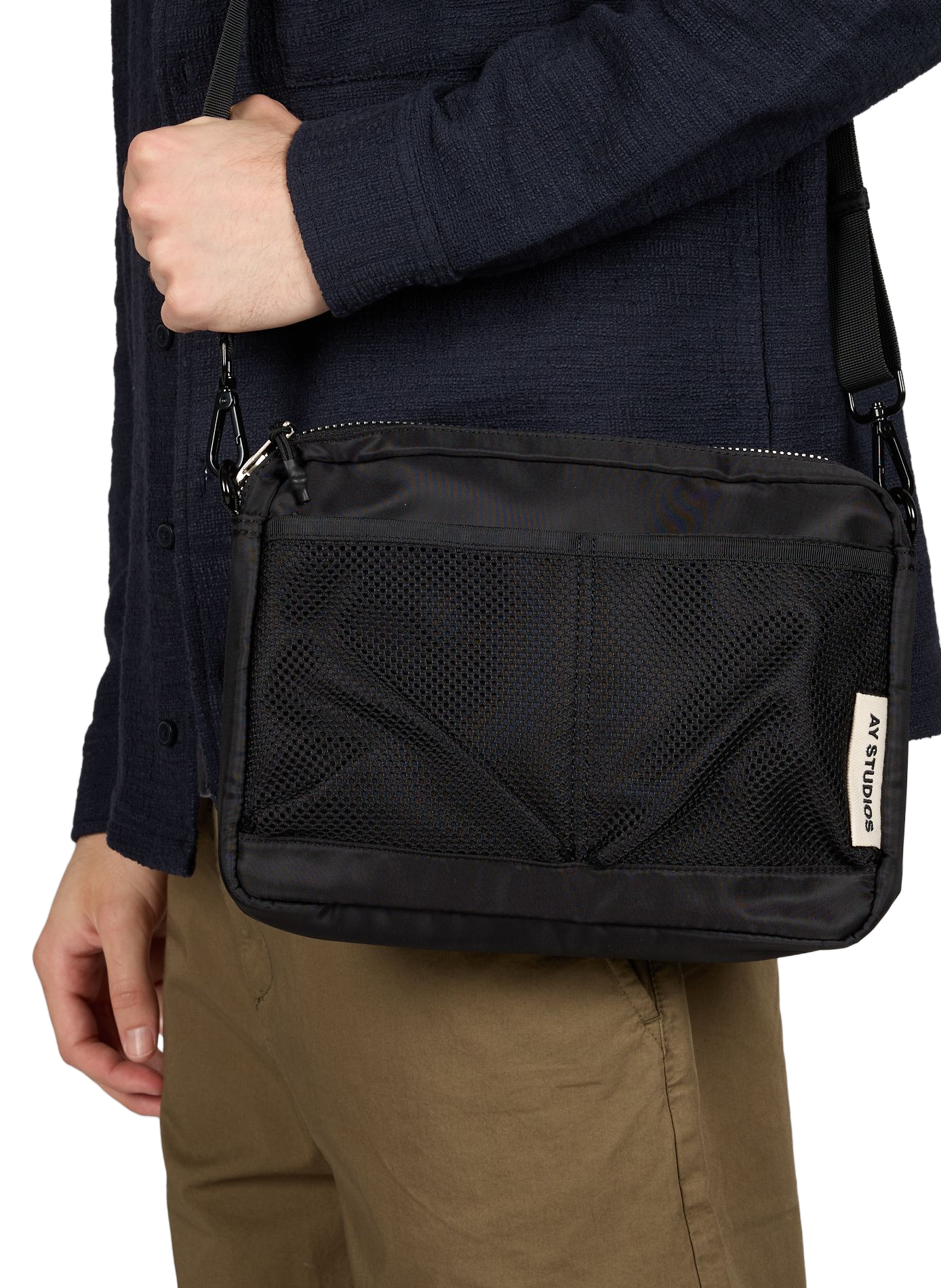 Sac cross body à bandoulière AY STUDIOS Noir