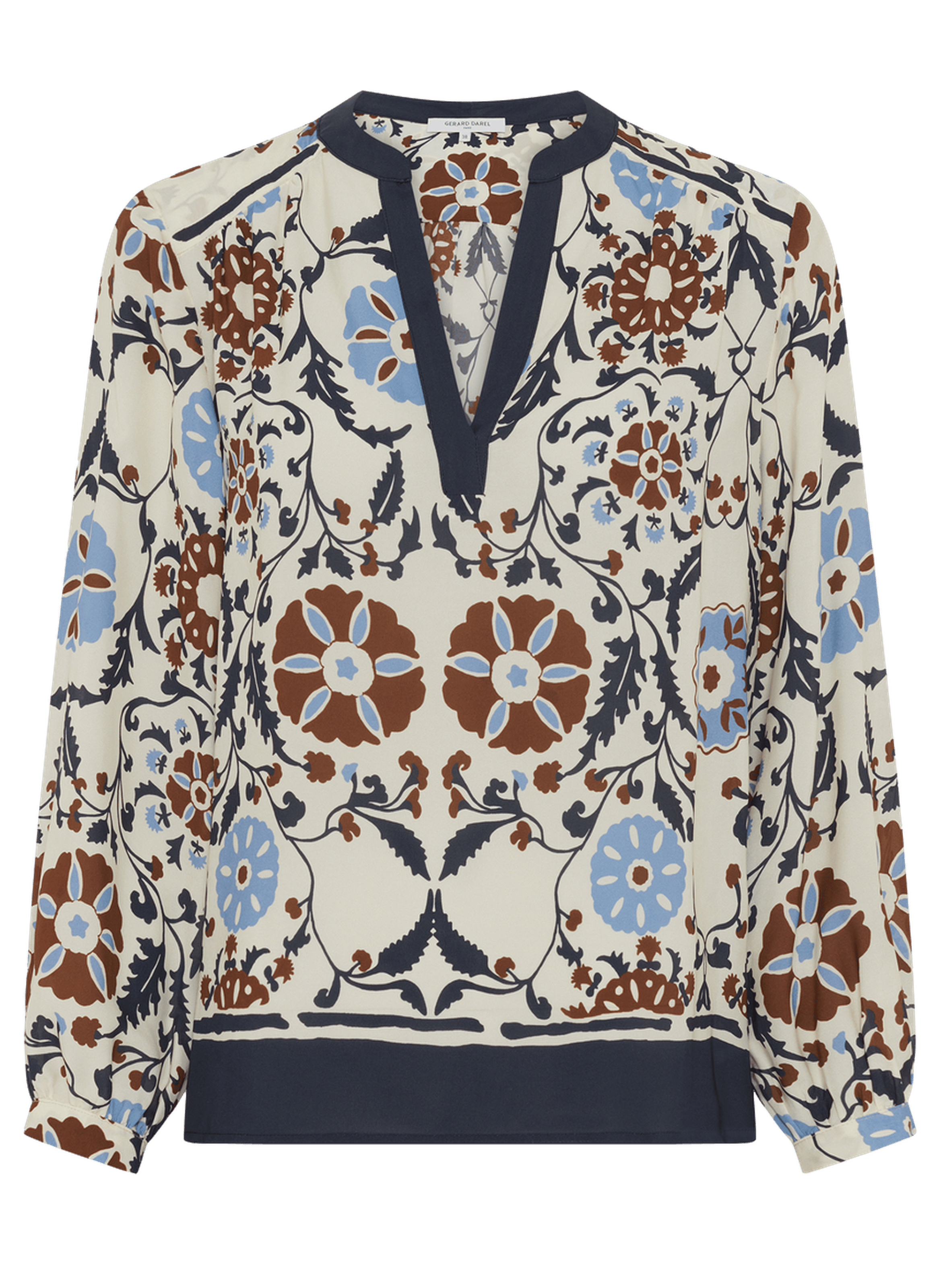 Blouse fluide imprimée - crystelle GERARD DAREL Beige