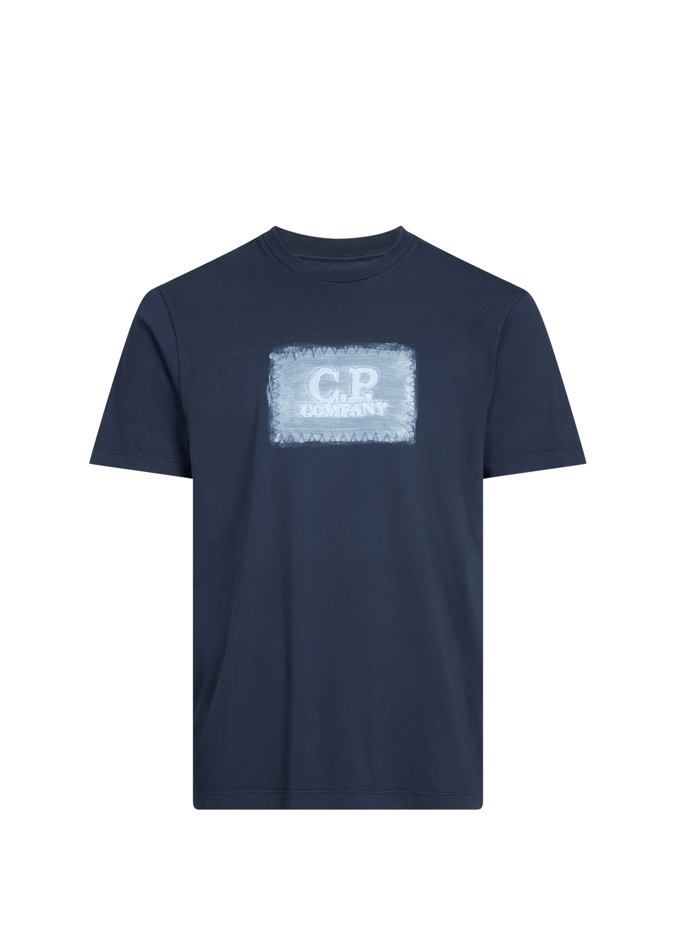 T-shirt imprimé en coton CP COMPANY Bleu