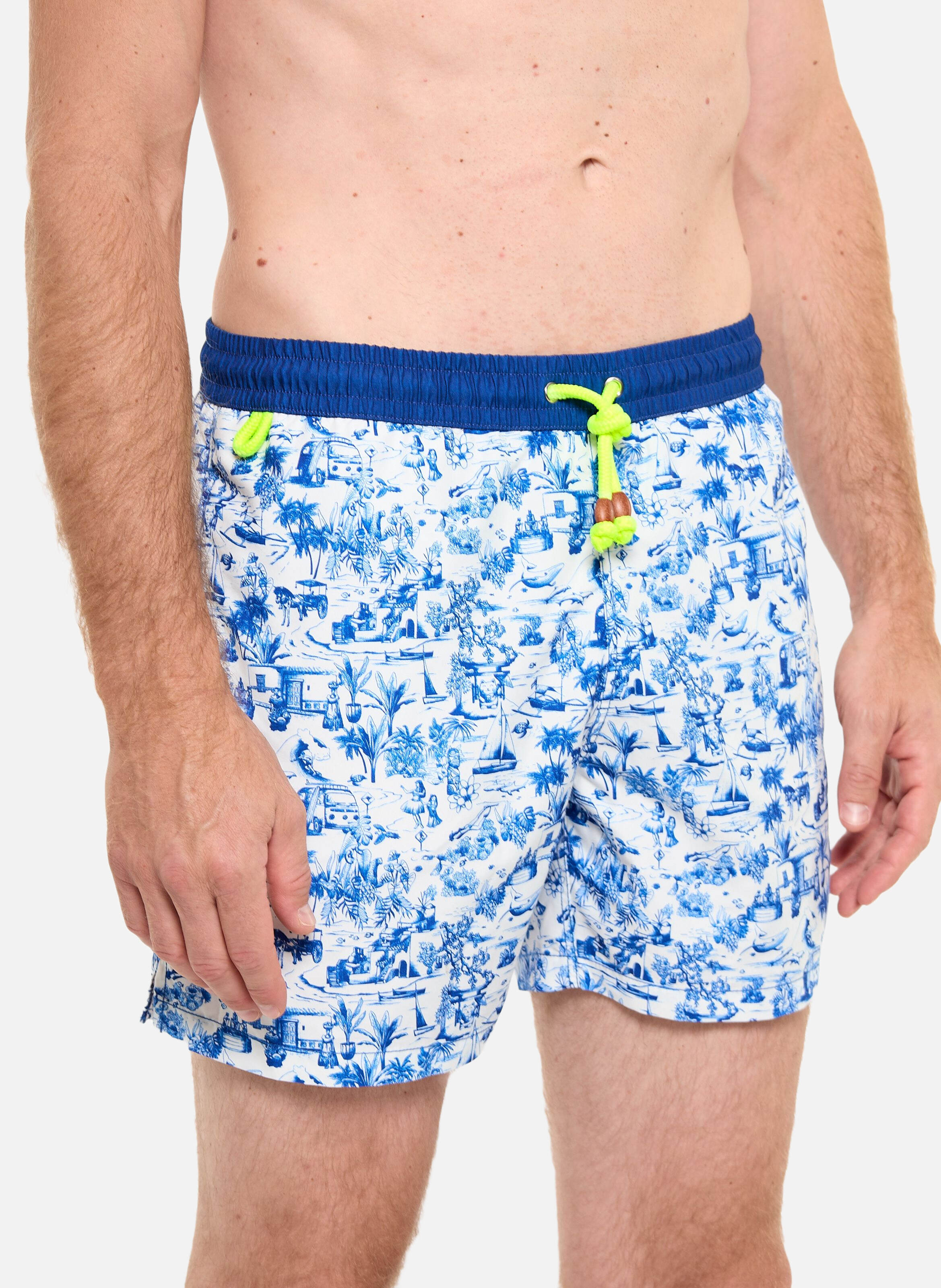 Short de bain  tour du monde GILI'S Blanc