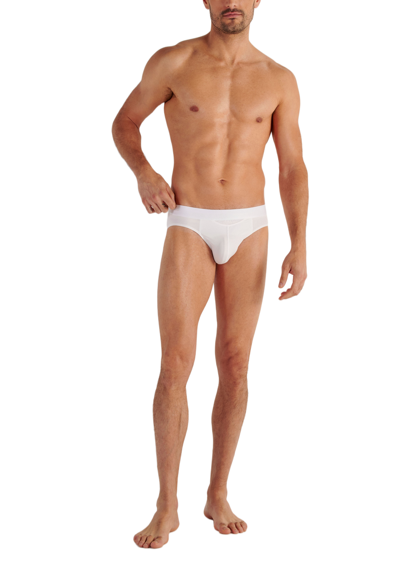 Slip en coton mélangé HOM Blanc