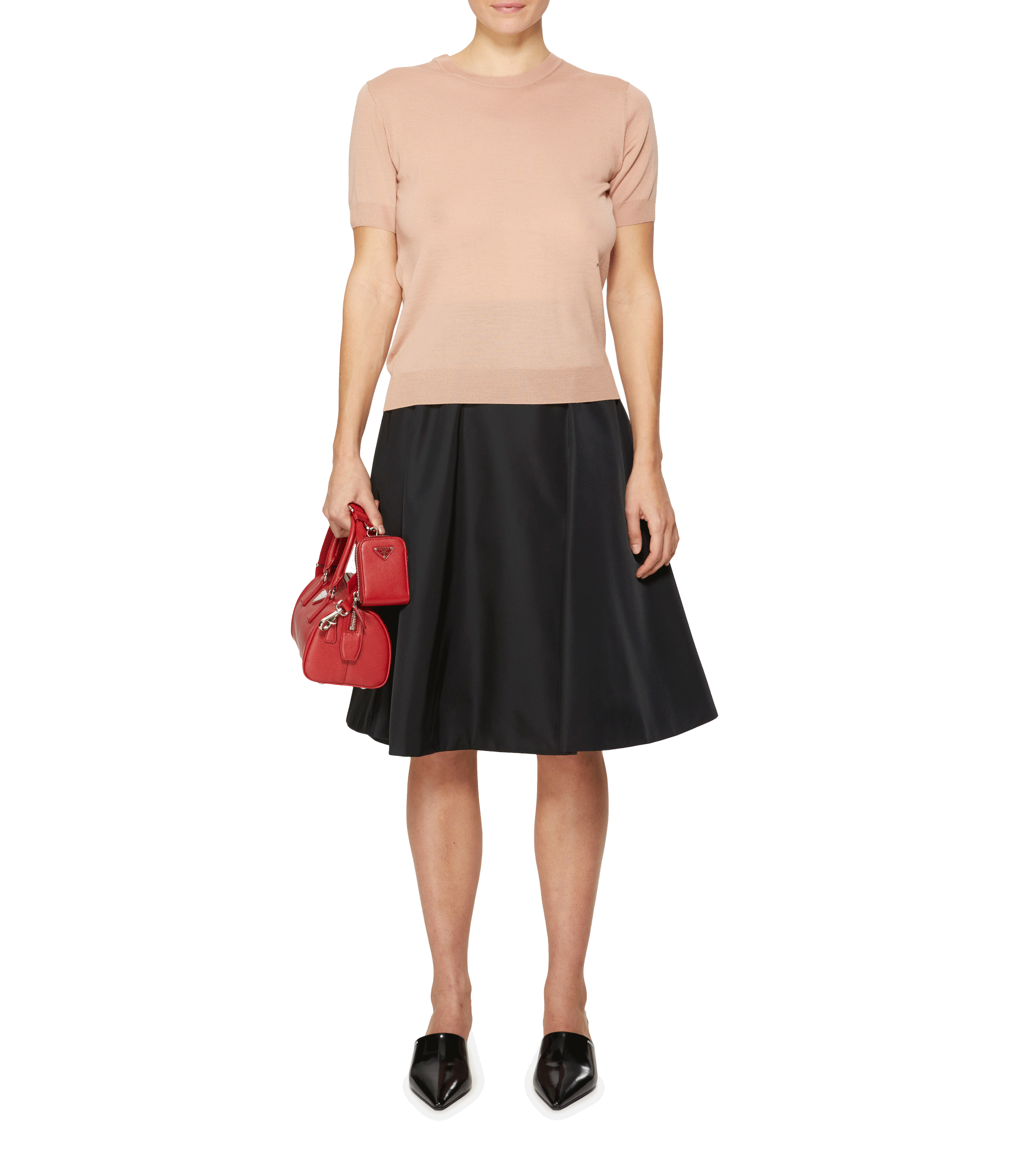 Woll-Rundhalspullover PRADA Rosa