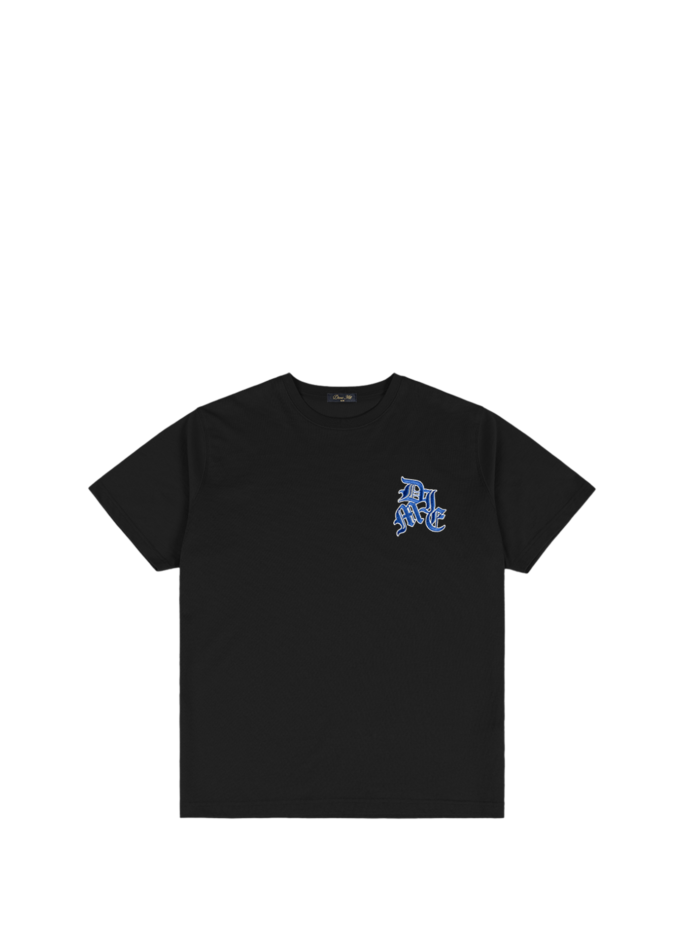 Embroidered cotton logo T-shirt DIME Black