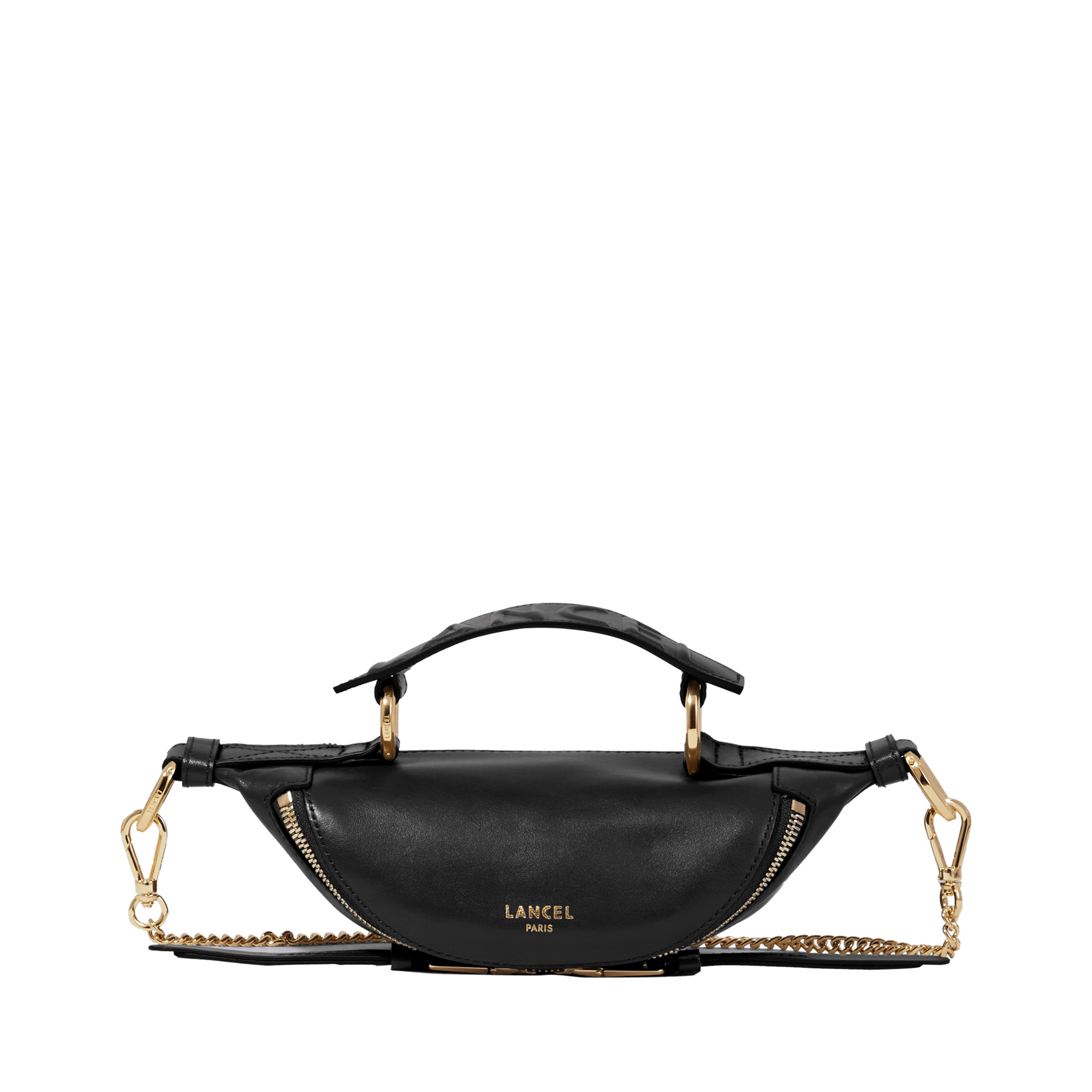 Mini crossbody bag origami by lancel in leather LANCEL Black
