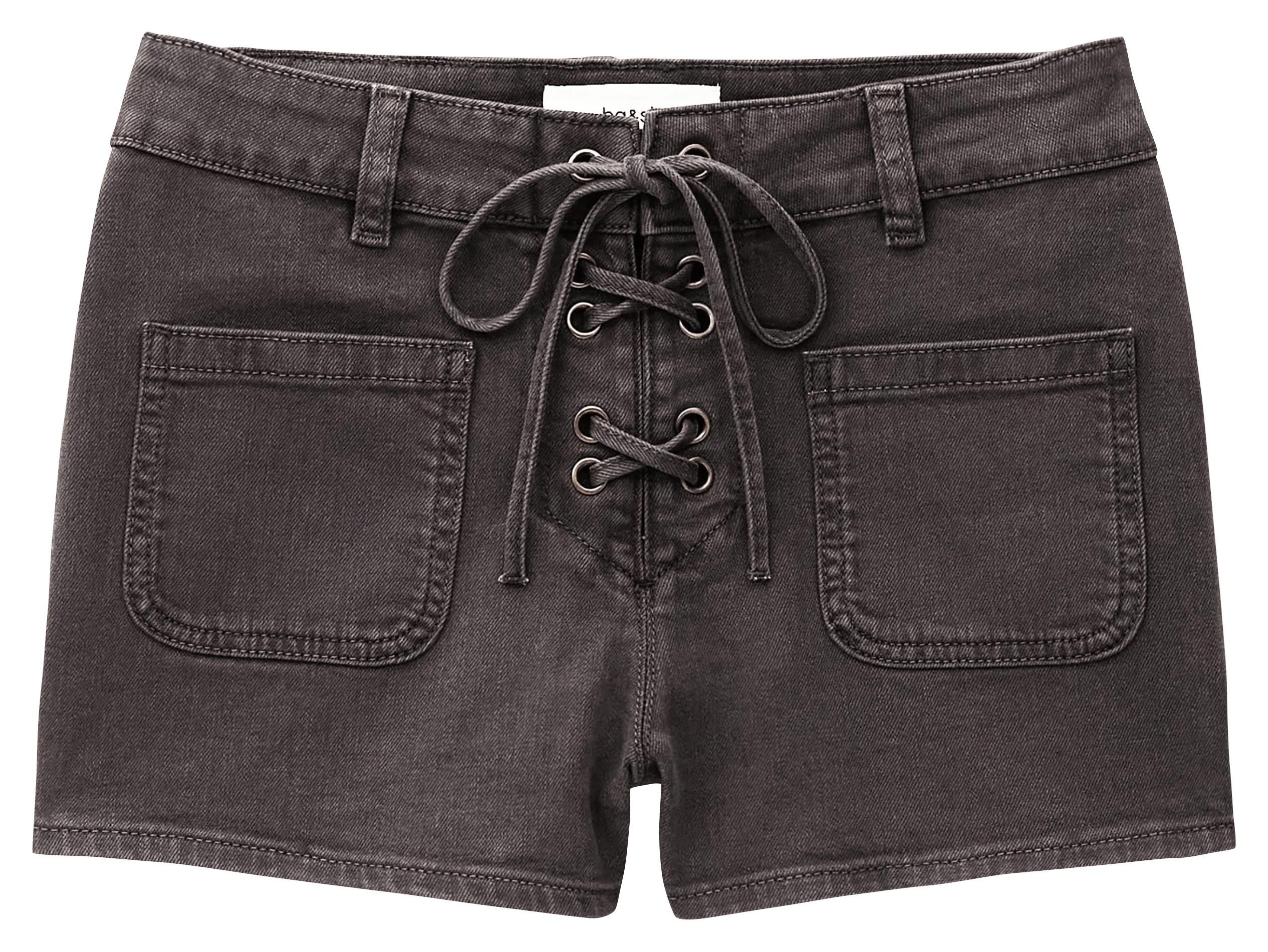 Short droit en coton mélangé reno BA&SH Noir
