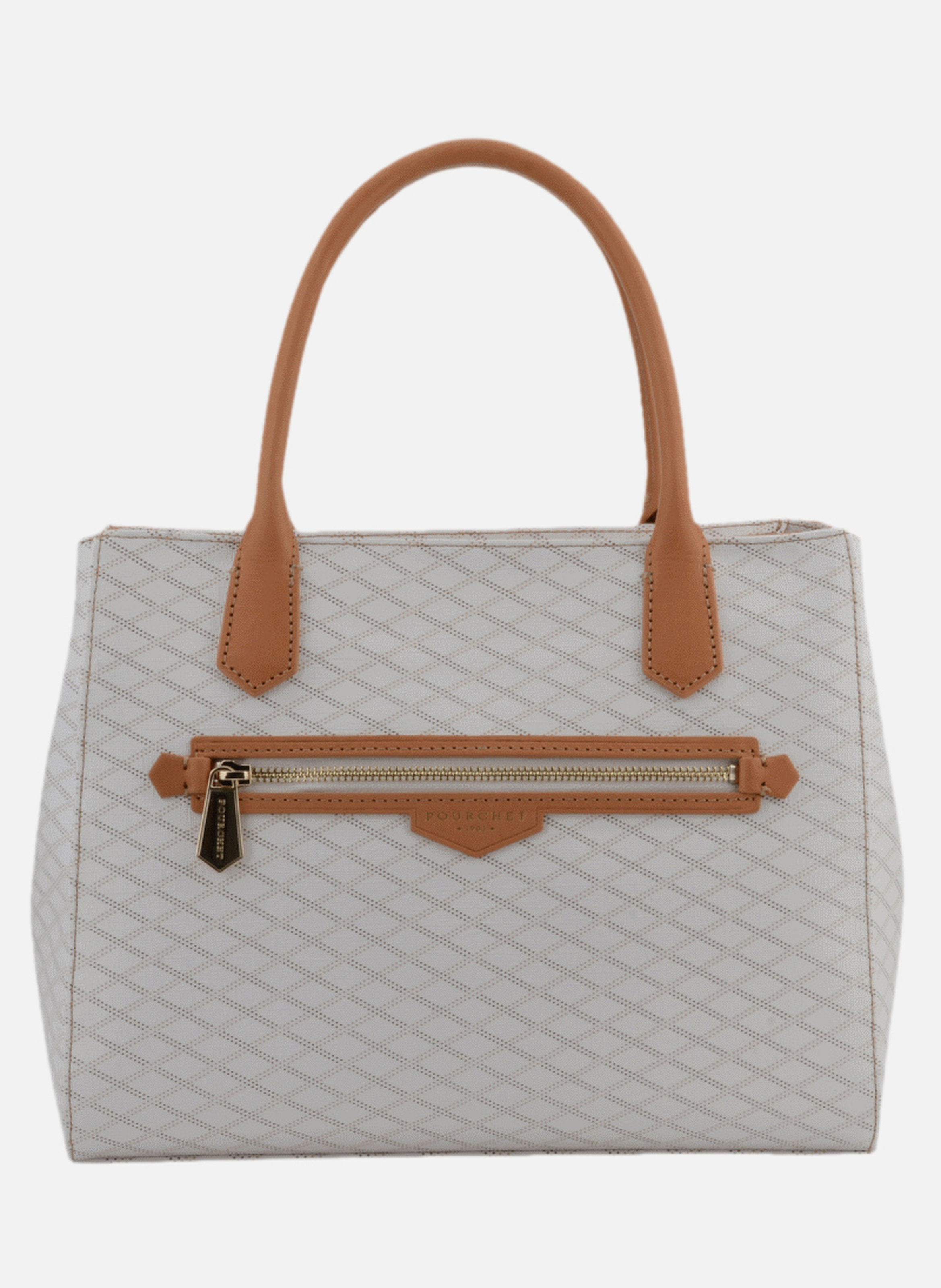 Volver coated | sac porté crossbody en cuir de vachette POURCHET Blanc