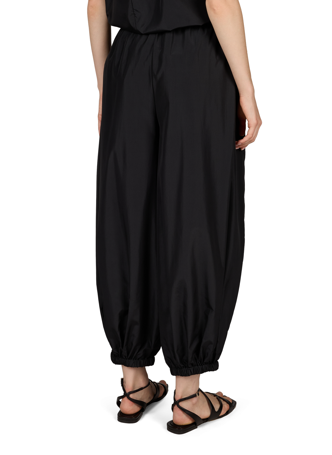 Pantalon satiné Zeppelin TIBI Noir