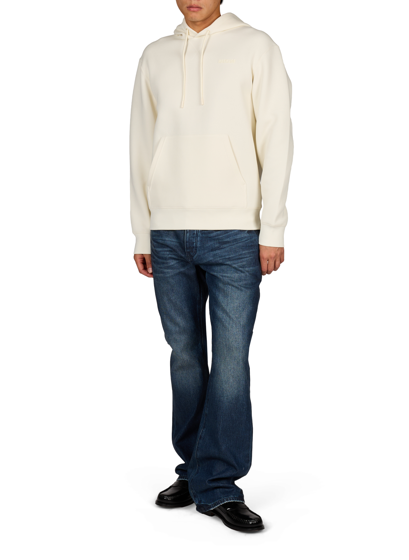 Bootcut washed denim jeans in cotton PURPLE BRAND Blue