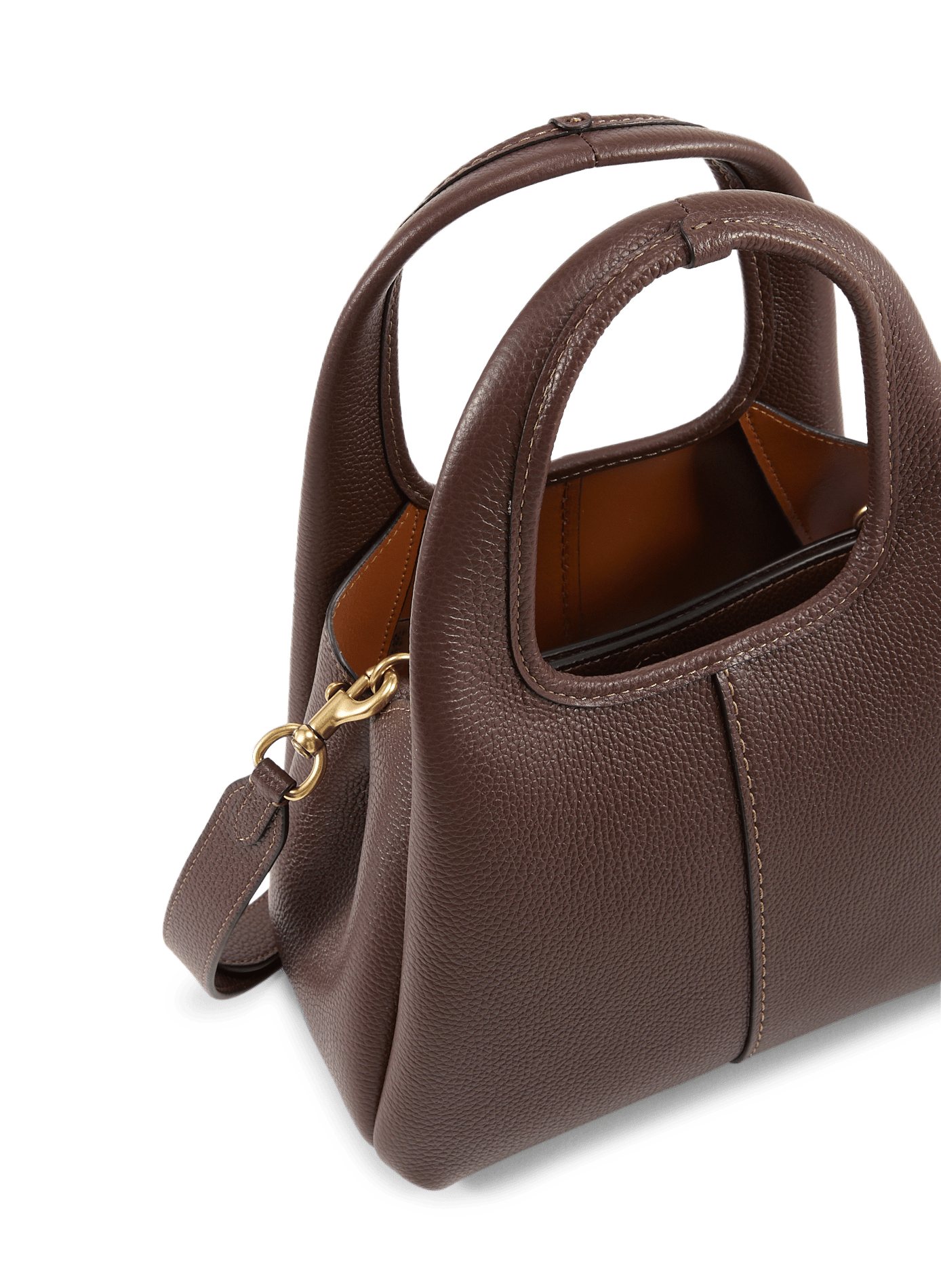 Lana leather handbag COACH Brown