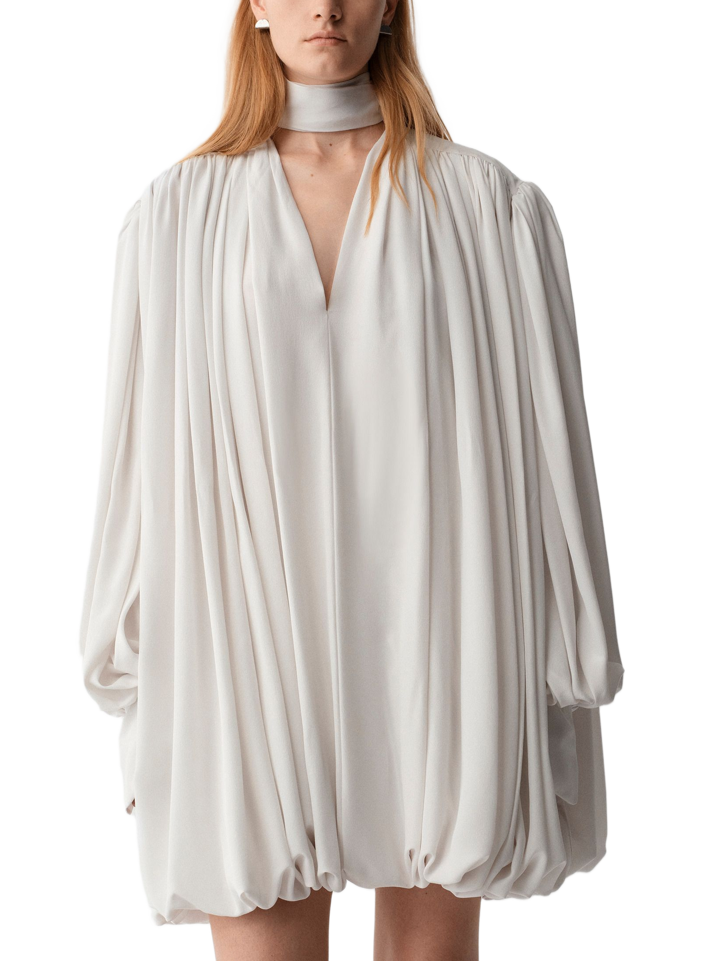 Short silk Allegra dress CALVIN KLEIN COLLECTION White