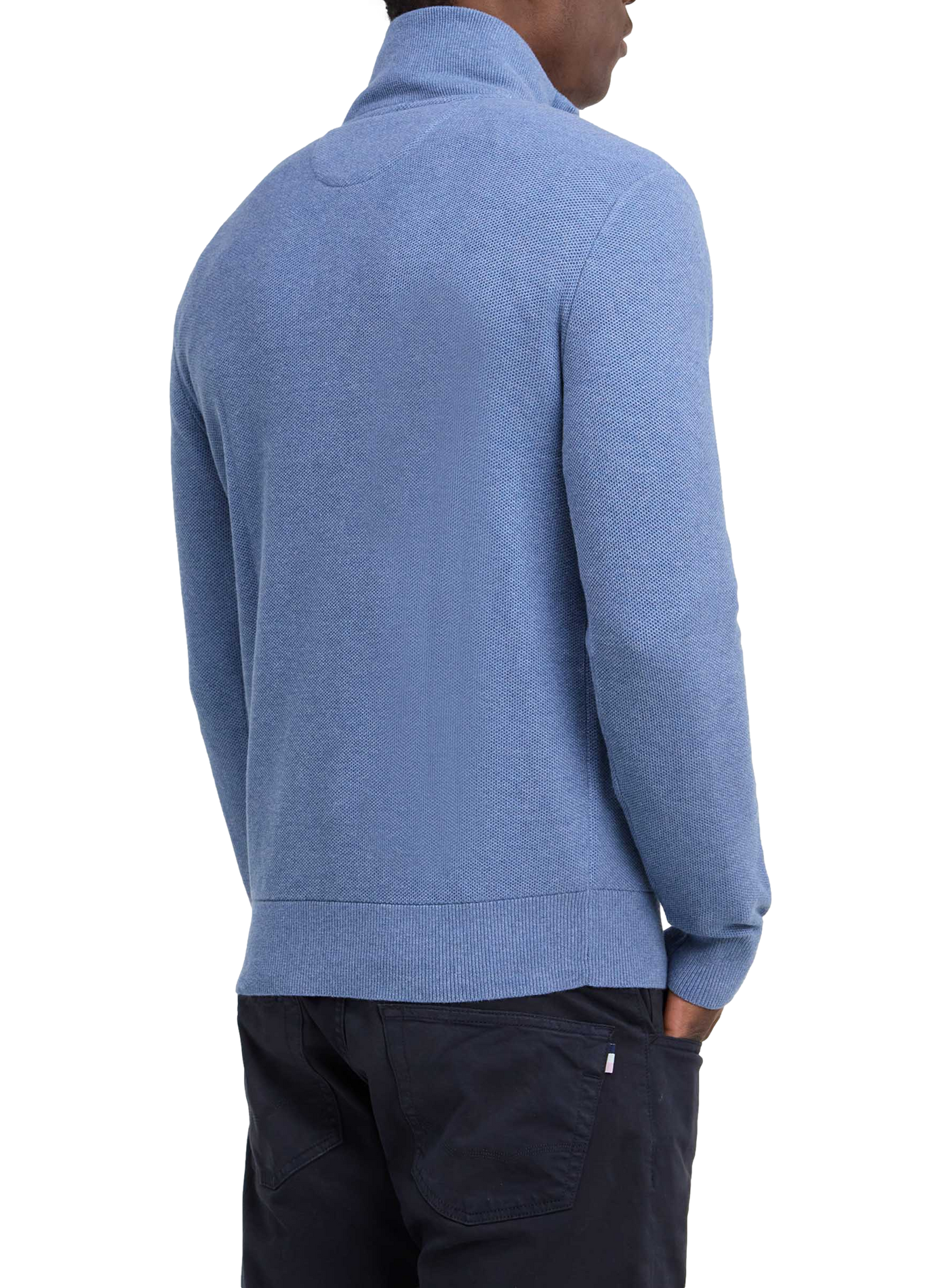Pull col montant en coton EDEN PARK Blue
