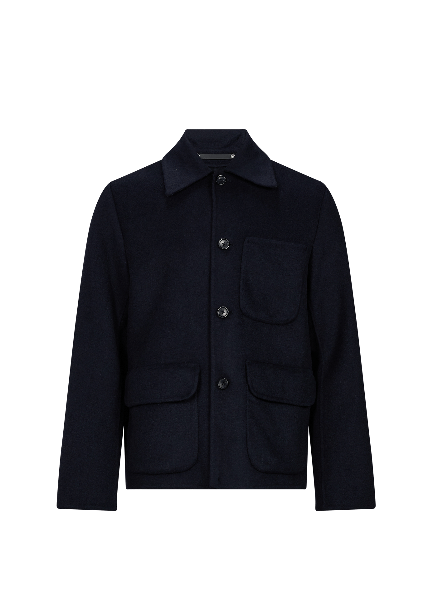 Straight jacket with classic collar in a wool blend PAUL SMITH Blue