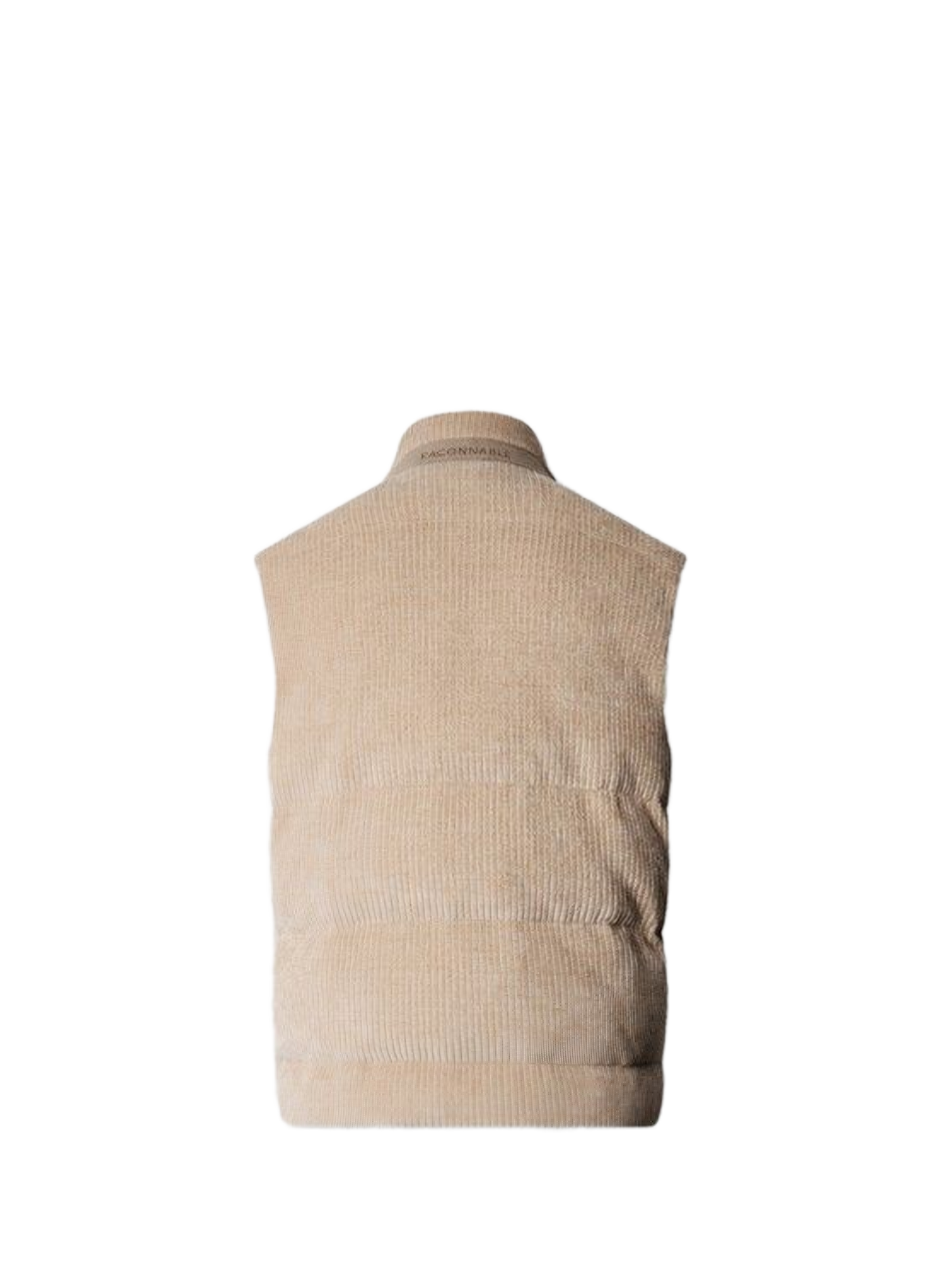 Corduroy cotton stand-collar jacket FACONNABLE Beige