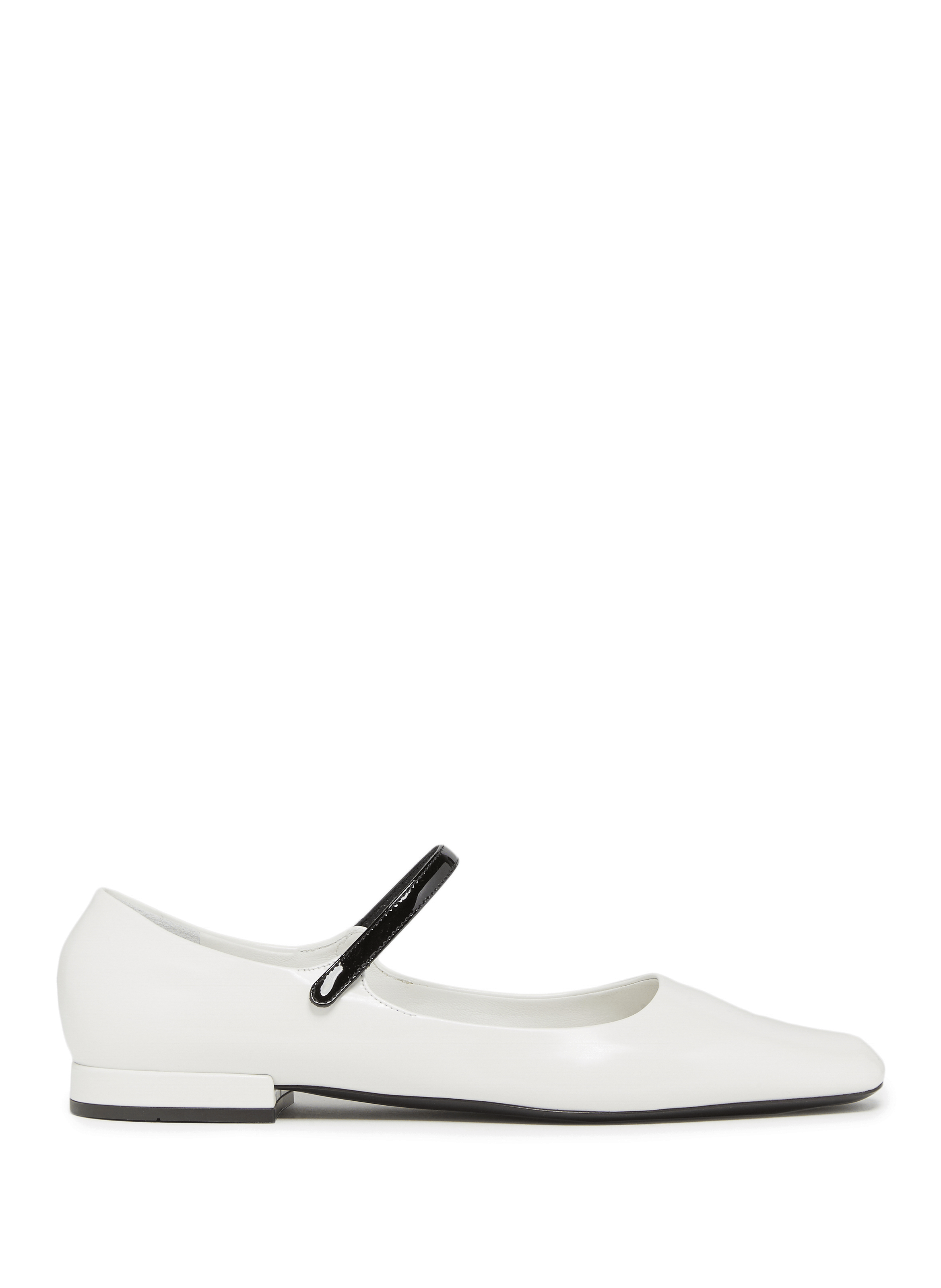 Ballerines en cuir PRADA Beige