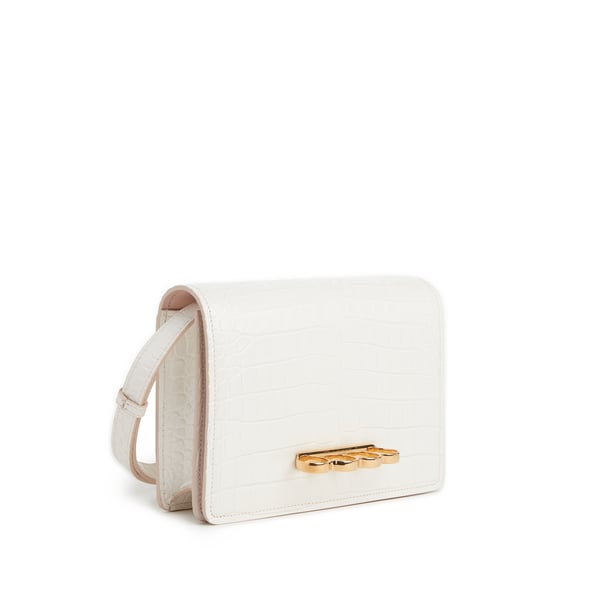 Pochette Skull Four Ring en cuir