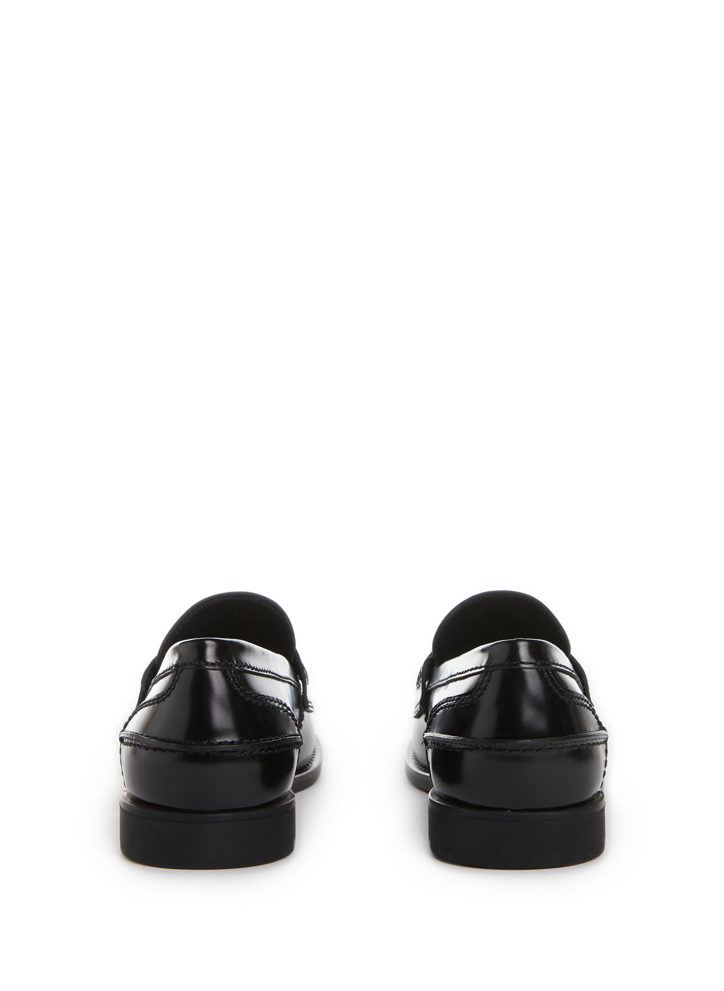 Mocassins en cuir MIU MIU Noir