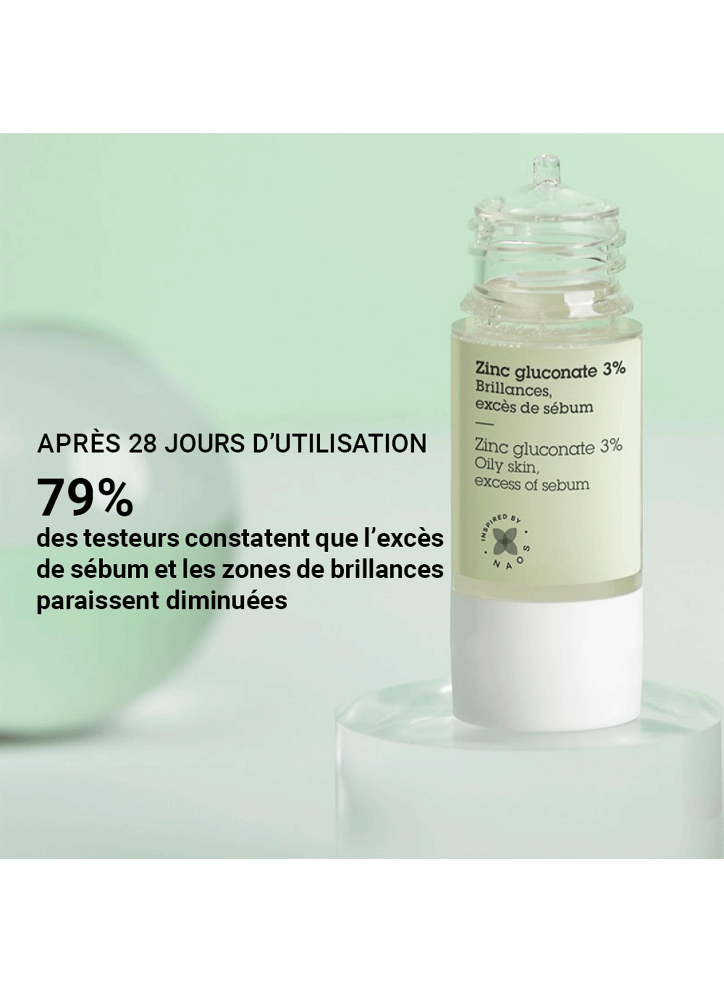 Actif pur zinc gluconate 3% ETAT PUR No color