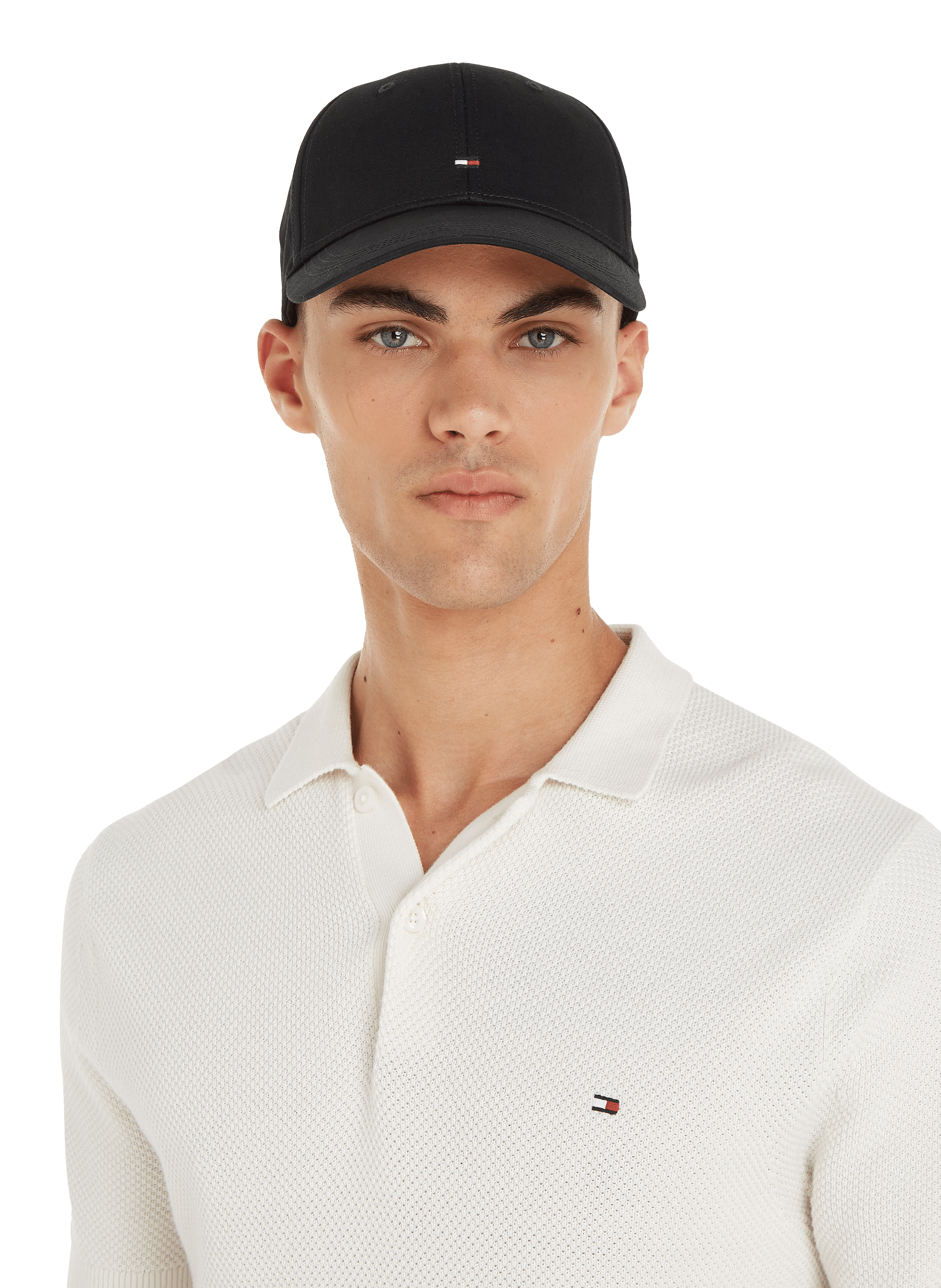 Classic cotton canvas baseball cap TOMMY HILFIGER Black