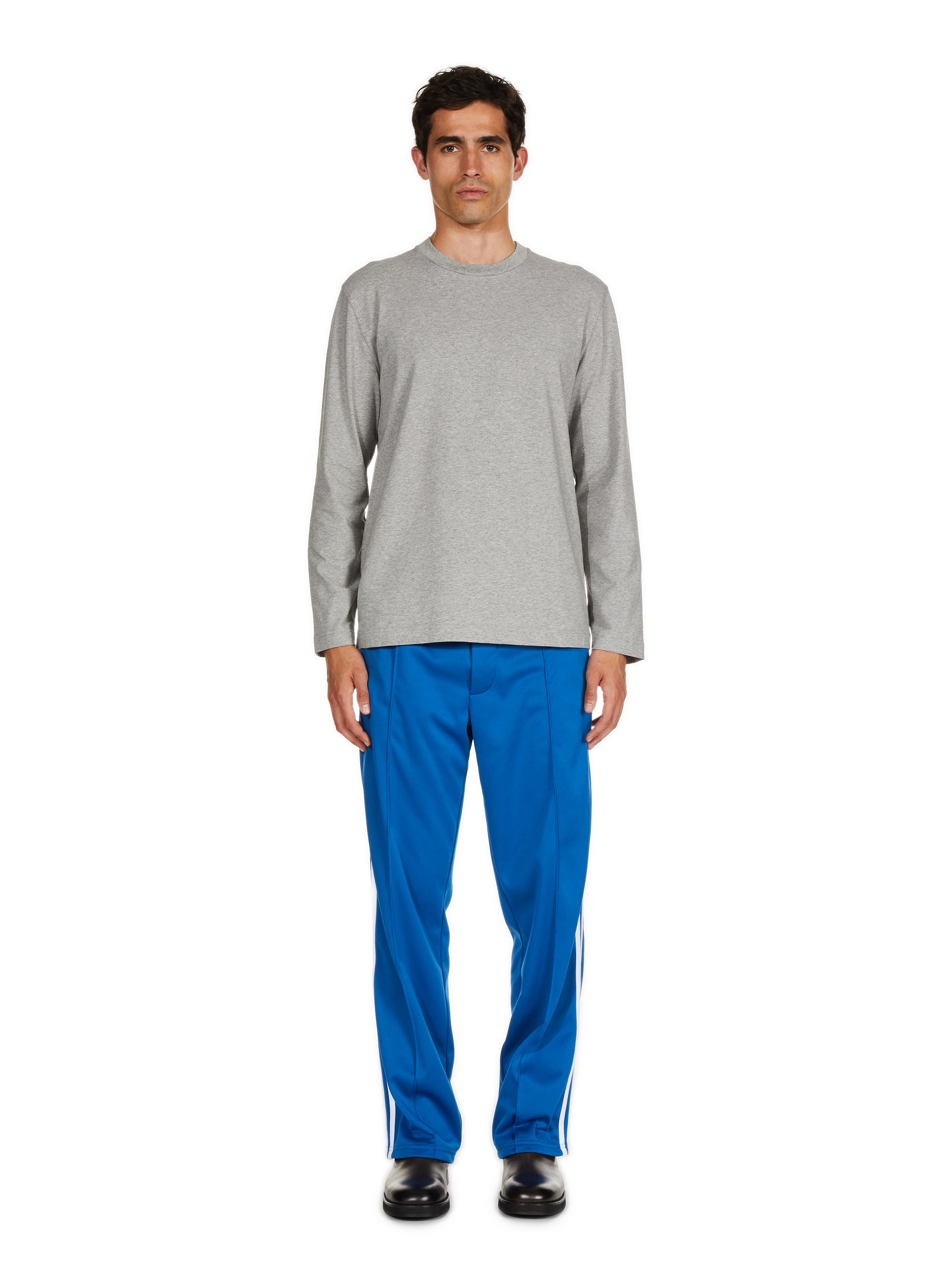 T-shirt Baff col rond en coton mélangé SAISON 1865 Gris