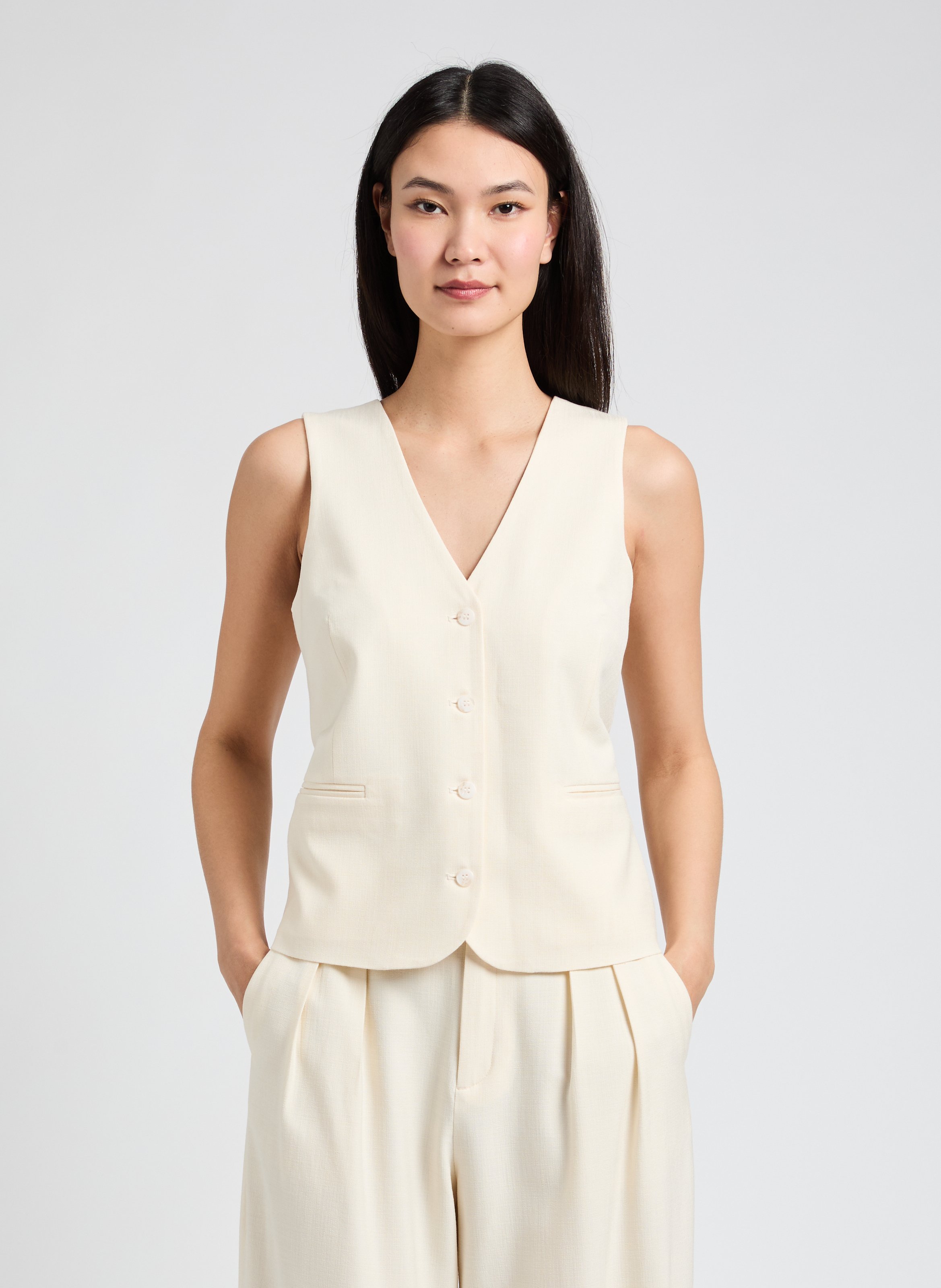 Gllet texturé SADYA SAISON 1865 Beige