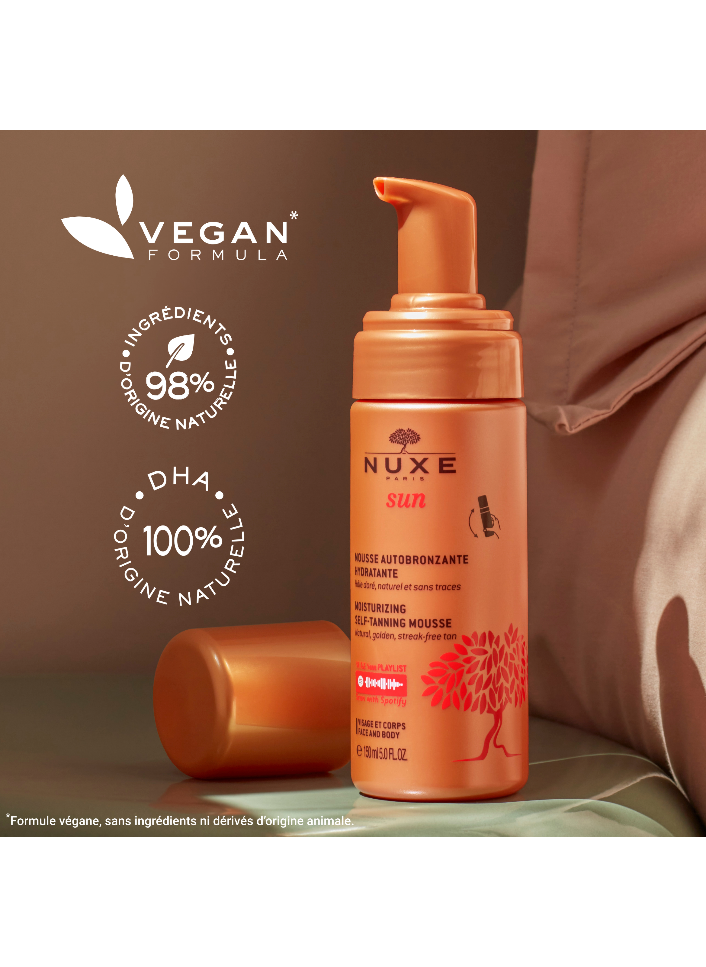 Hydrating self-tanning mousse NUXE No color