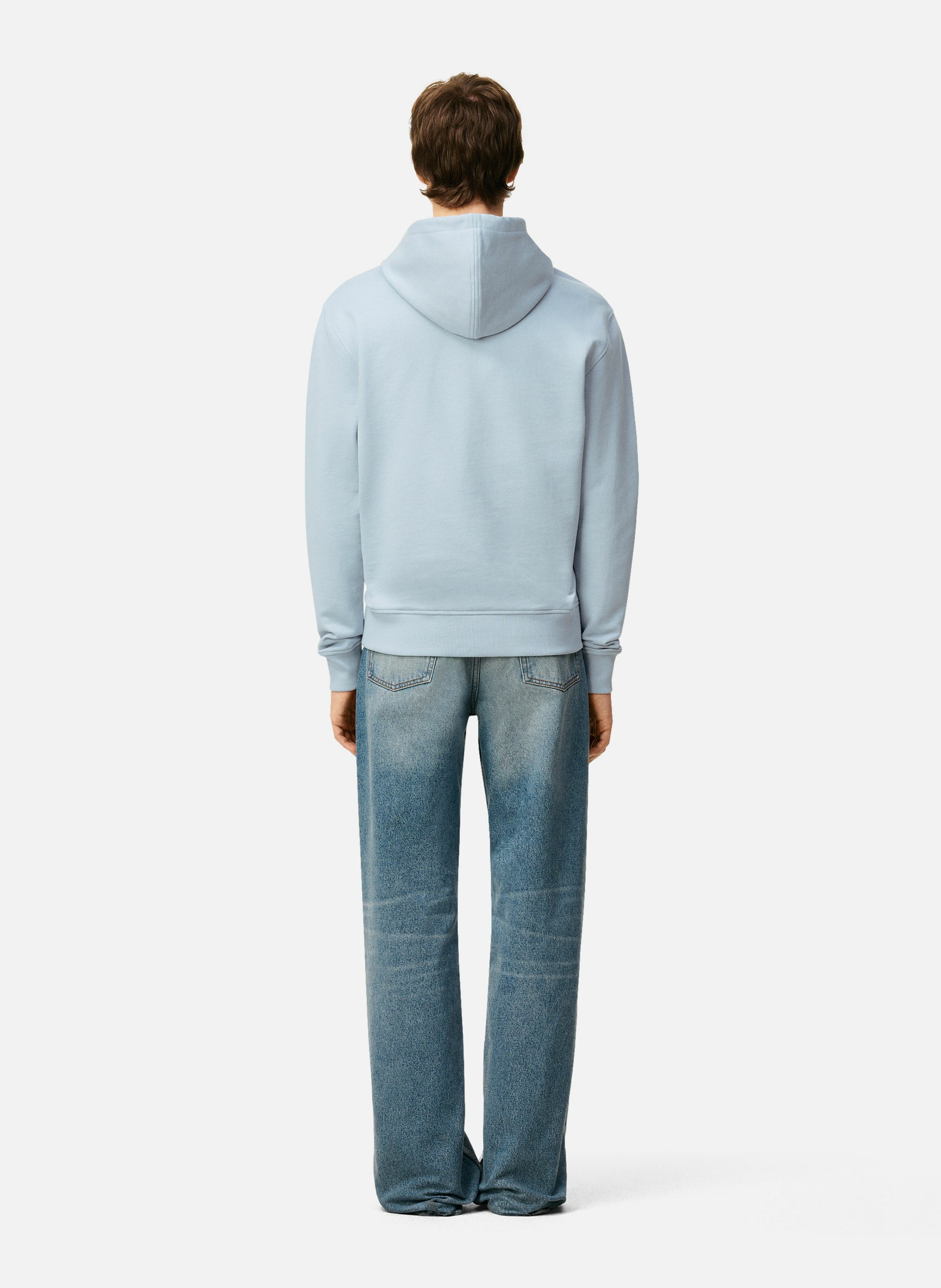 Hoodie zippé ami de coeur en coton AMI PARIS Bleu