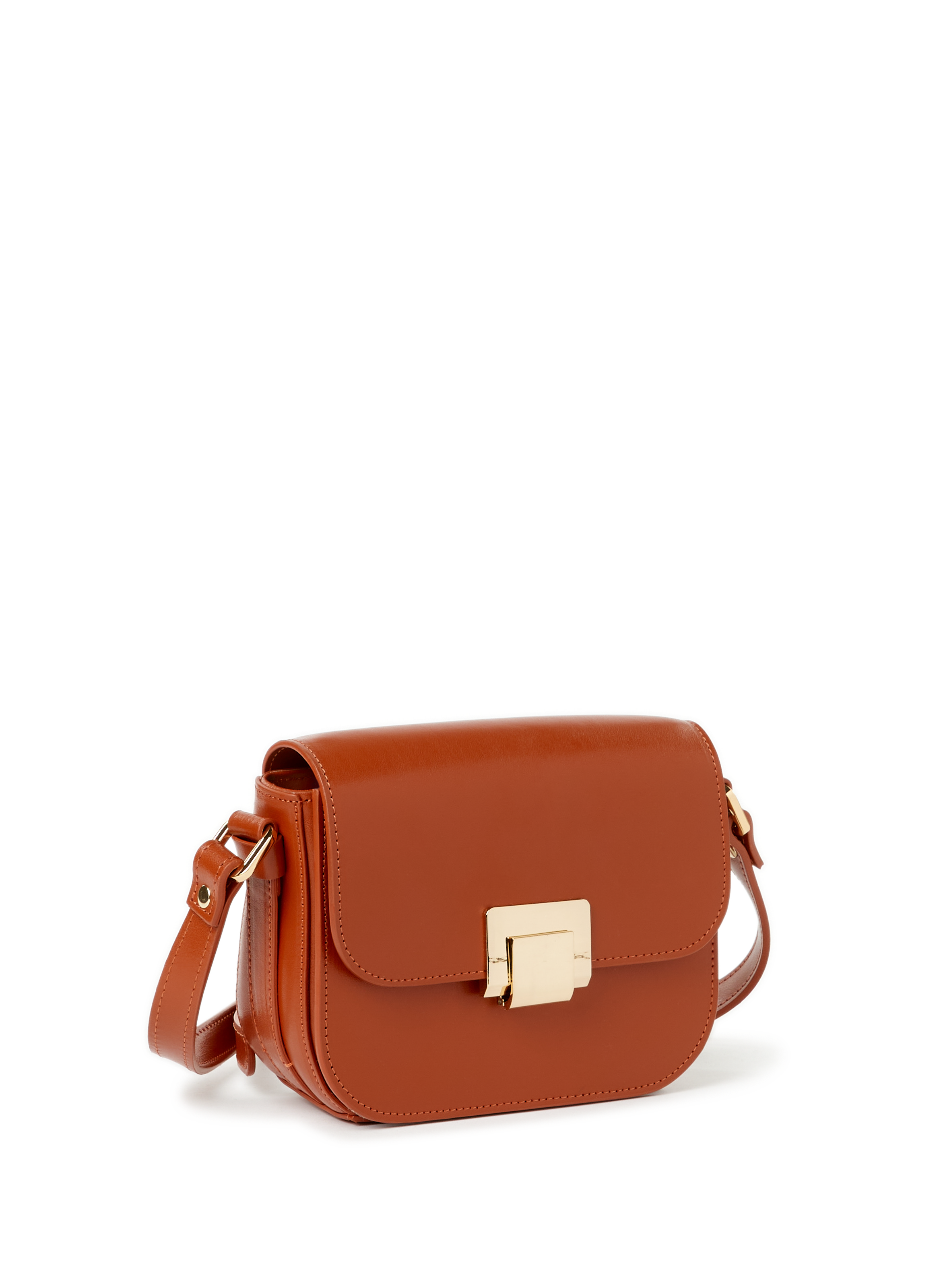 Sac bandoulière en cuir SAISON 1865 Orange