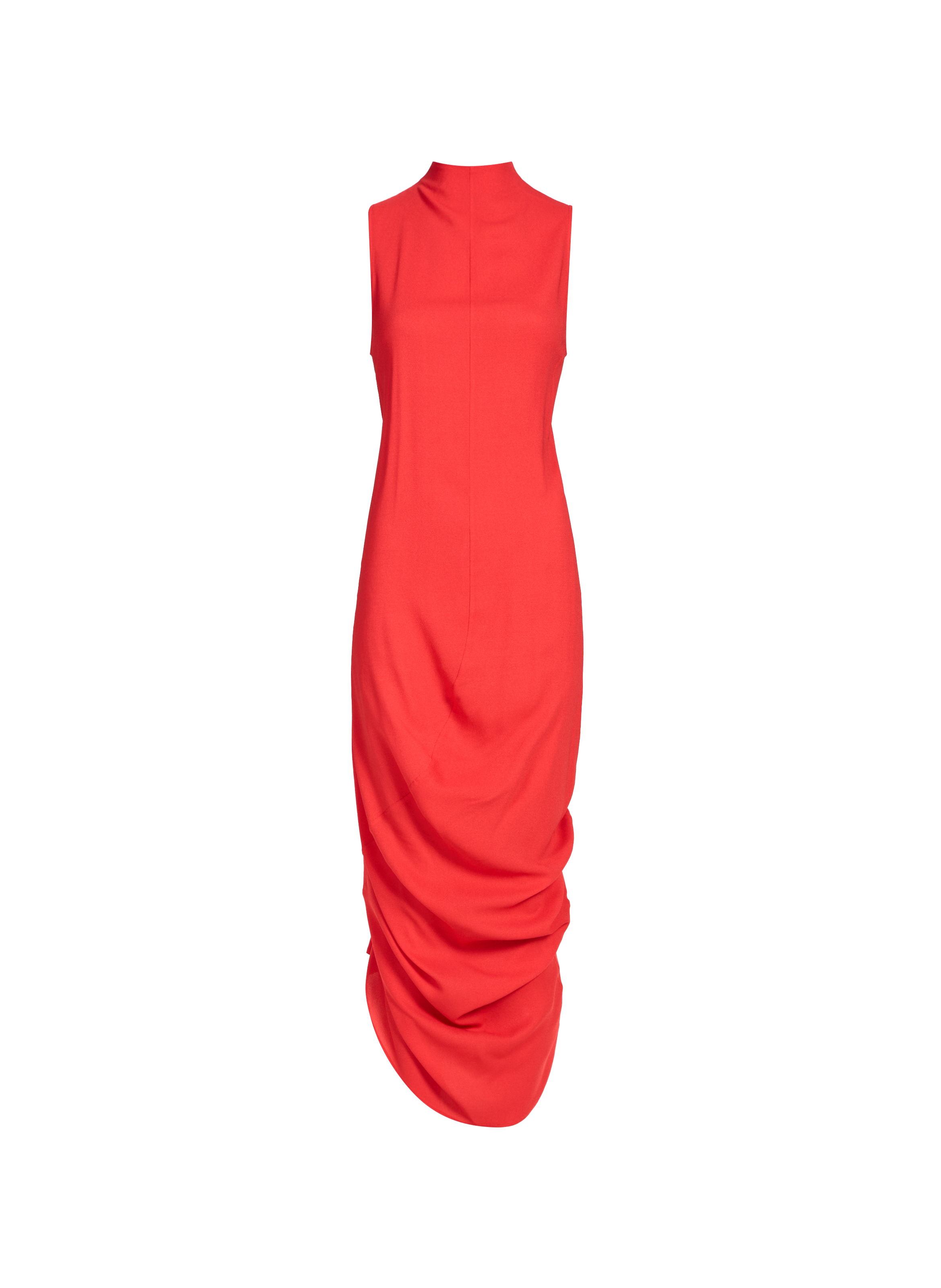 Solid asymmetrical dress JACQUEMUS Red