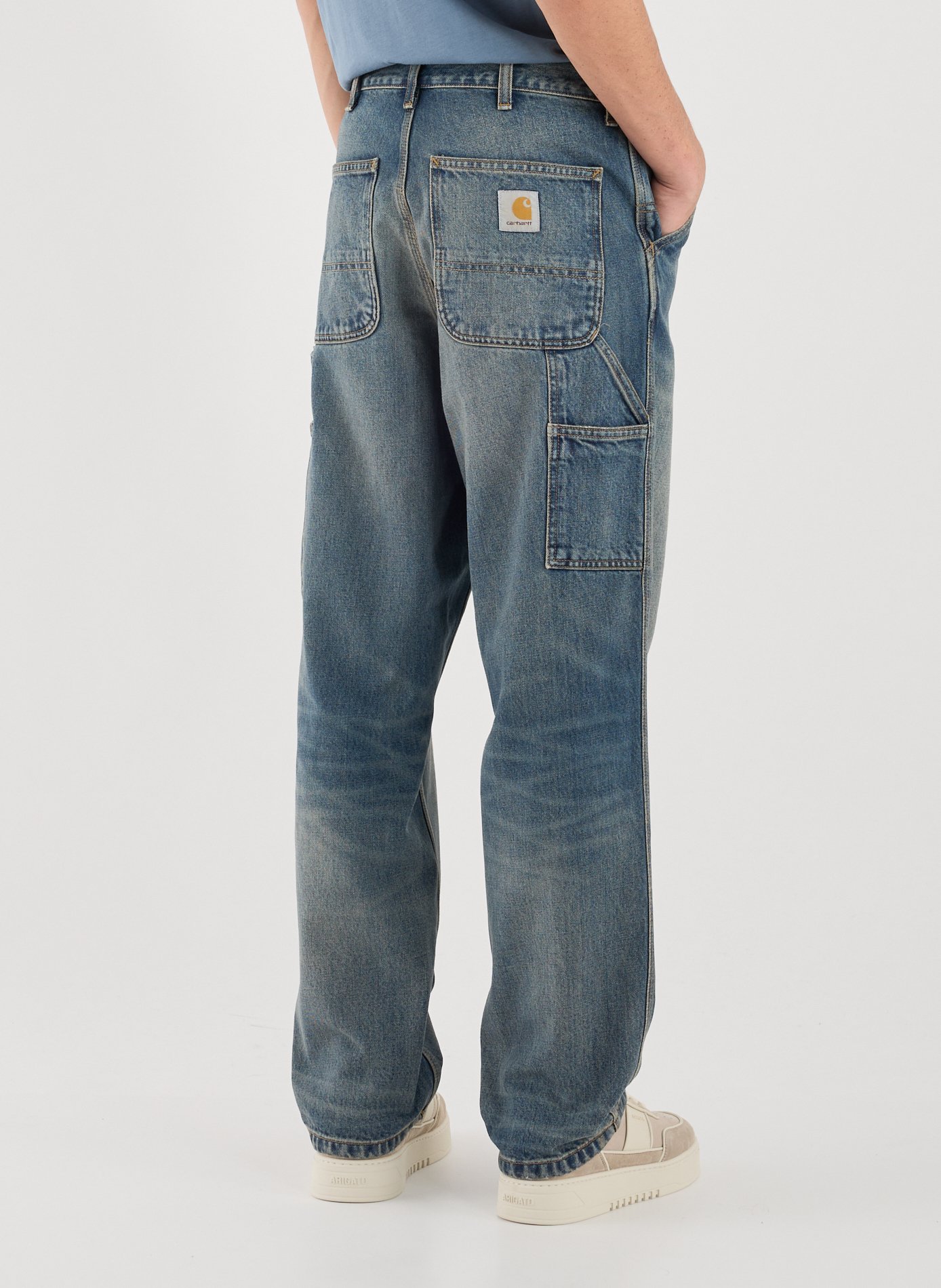 Leather low-top platform sneakers AXEL ARIGATO Beige