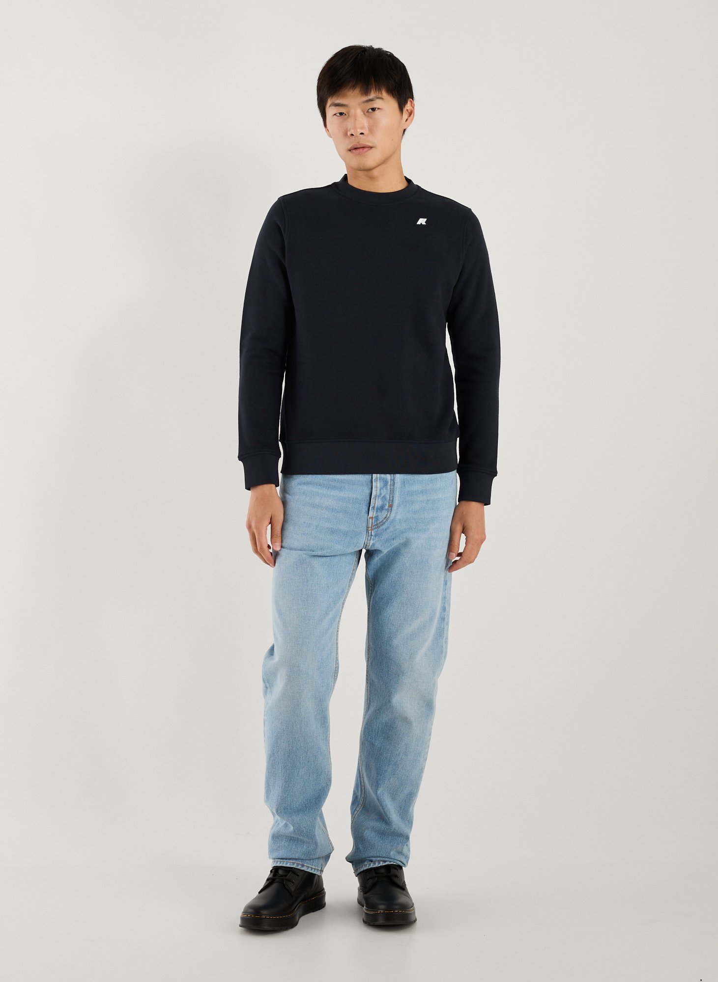 Sweatshirt en coton mélangé K-WAY Bleu