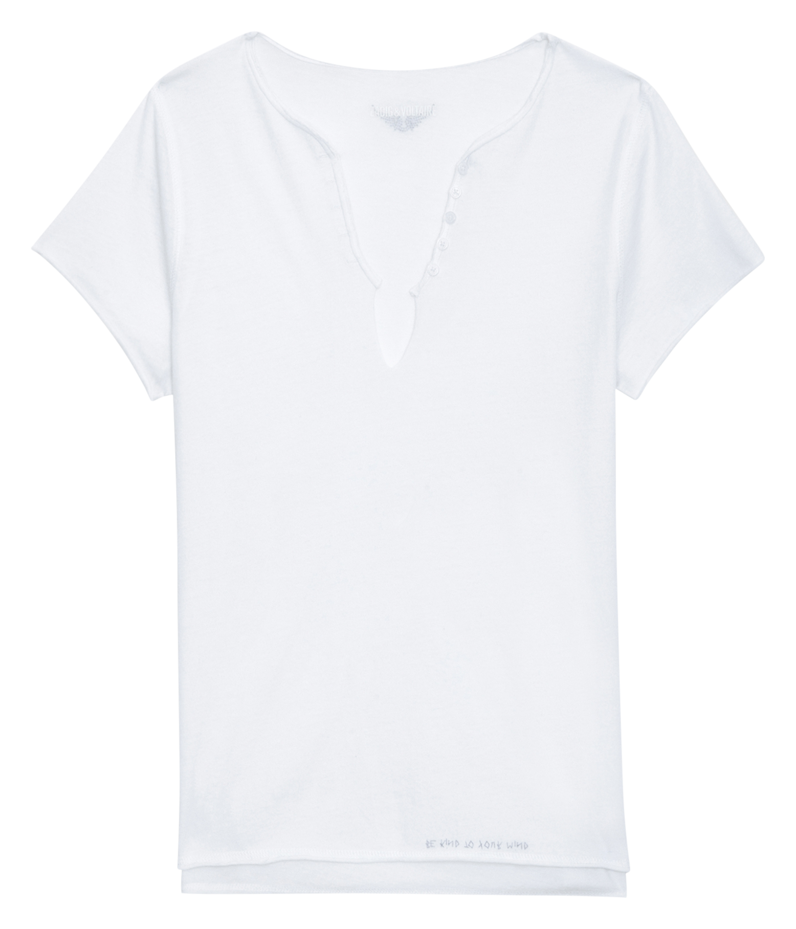 Tee-shirt droit en coton bio tuni ZADIG&VOLTAIRE Blanc