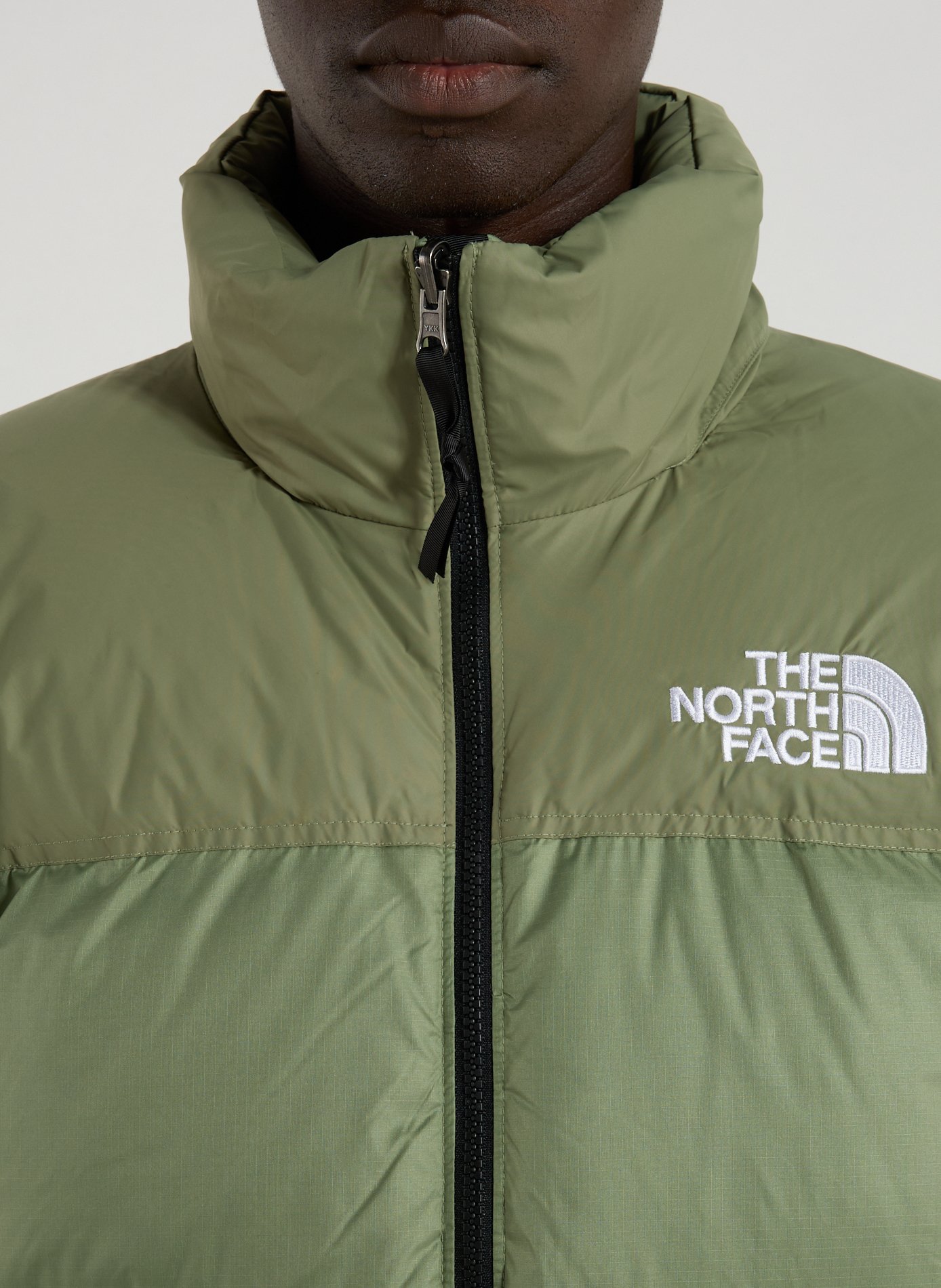 Quilted puffer jacket with retractable hood THE NORTH FACE Khaki