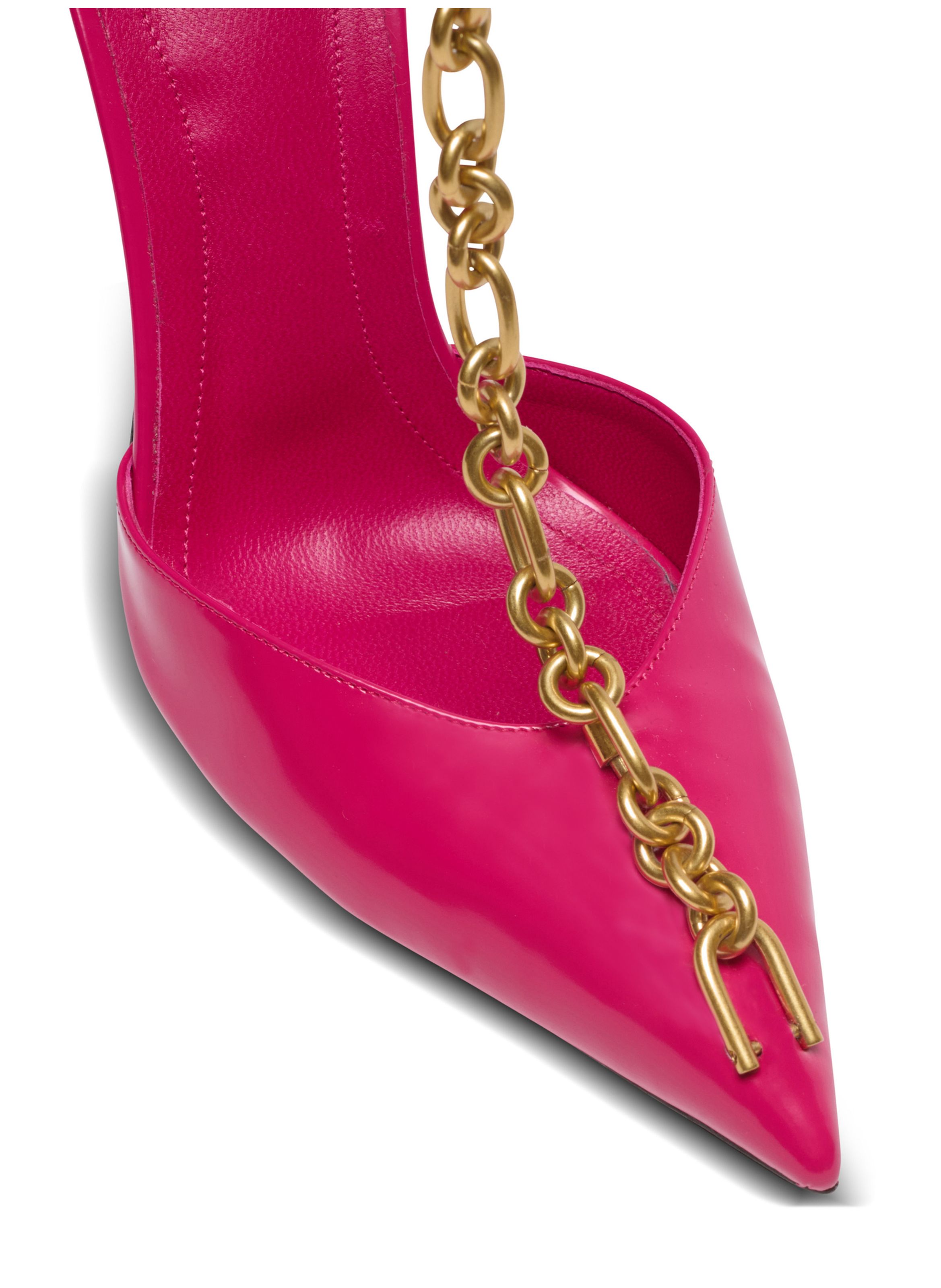 Escarpins sync en cuir verni BALMAIN Rose